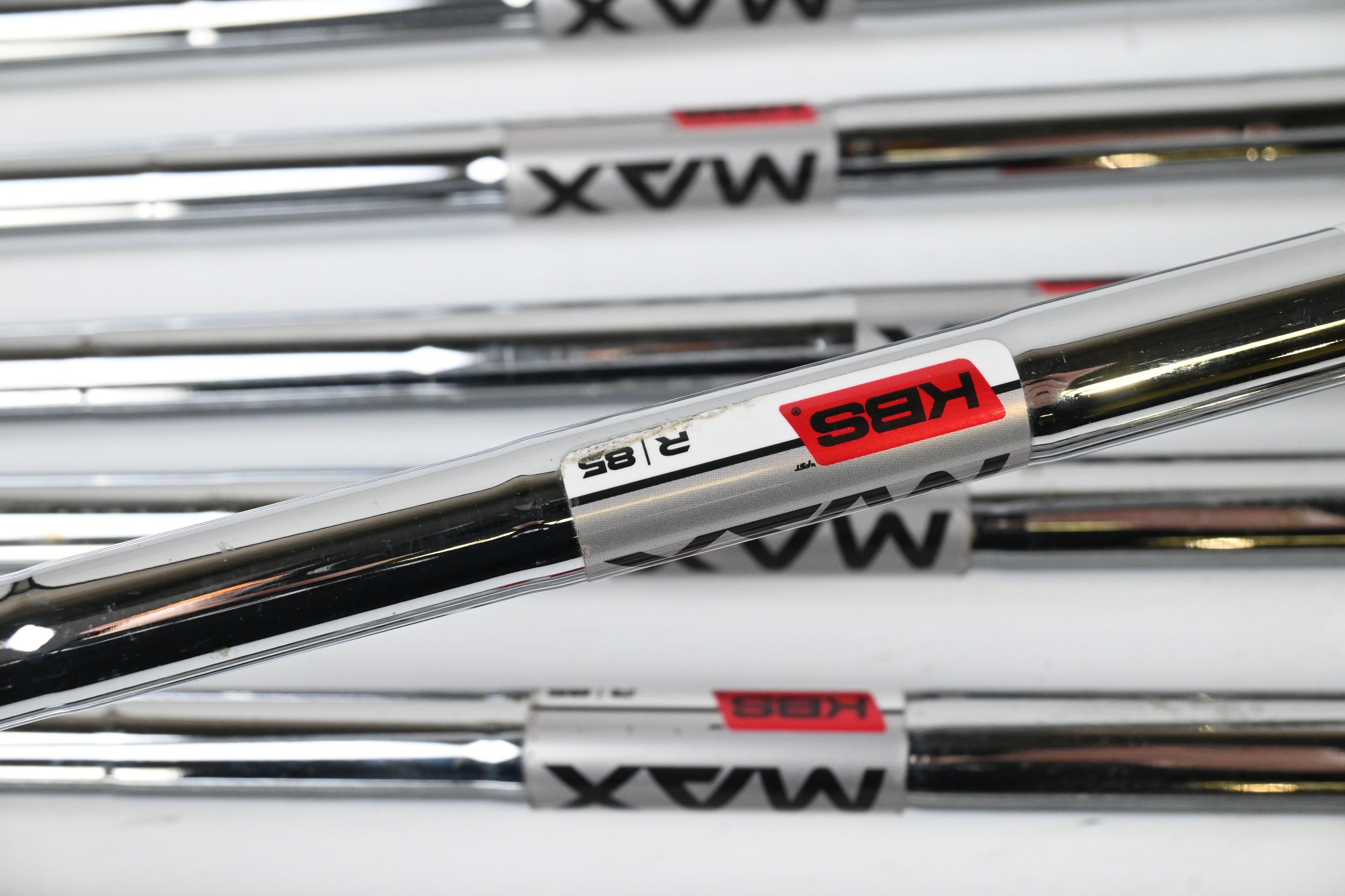 Taylormade SIM Max OS Irons / 4-PW+SW / Regular Flex KBS MAX 85 Shaft