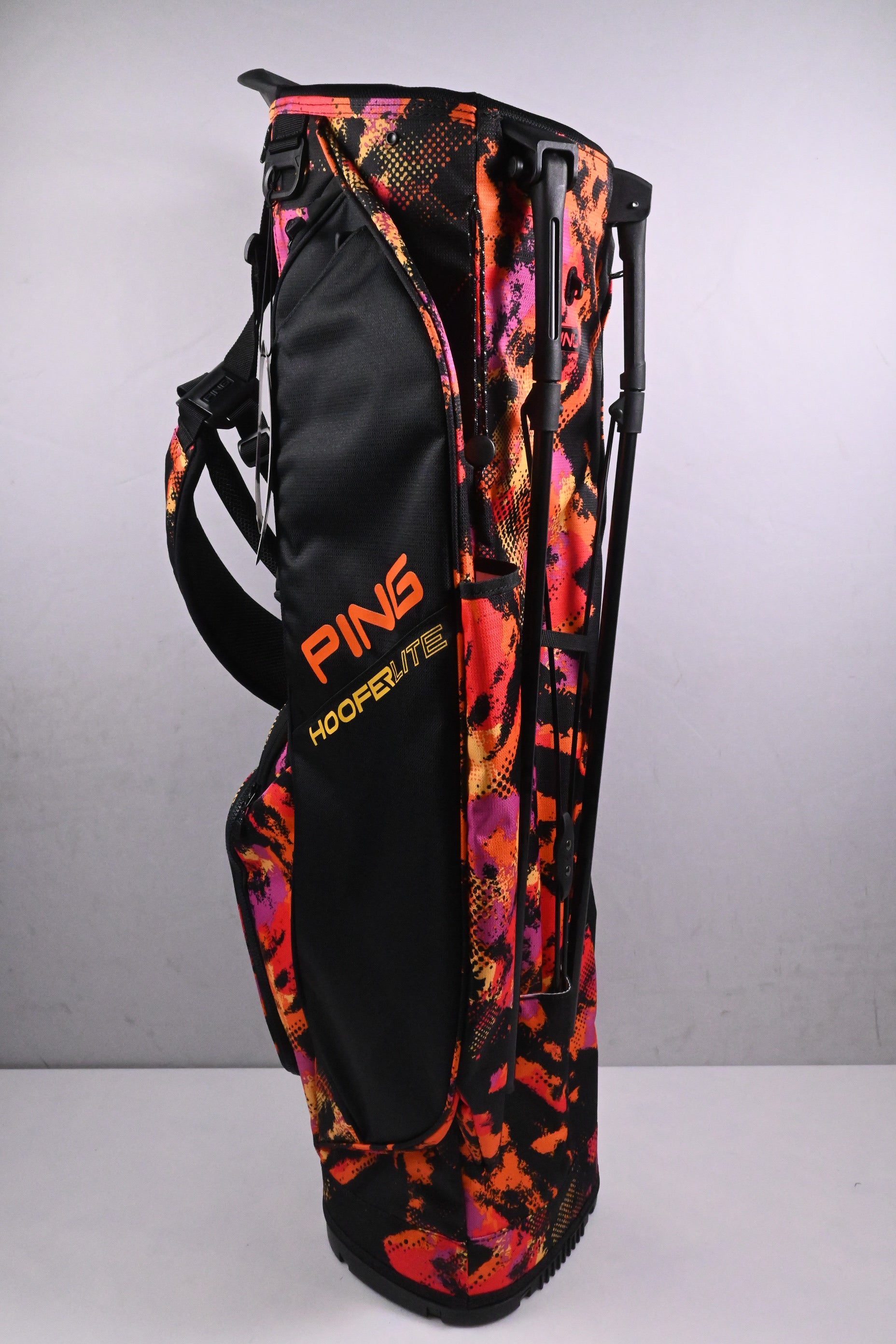 Ping Hoofer Lite LTD Edition Stand Bag / 4-Way Divider / Black, Pink, Orange