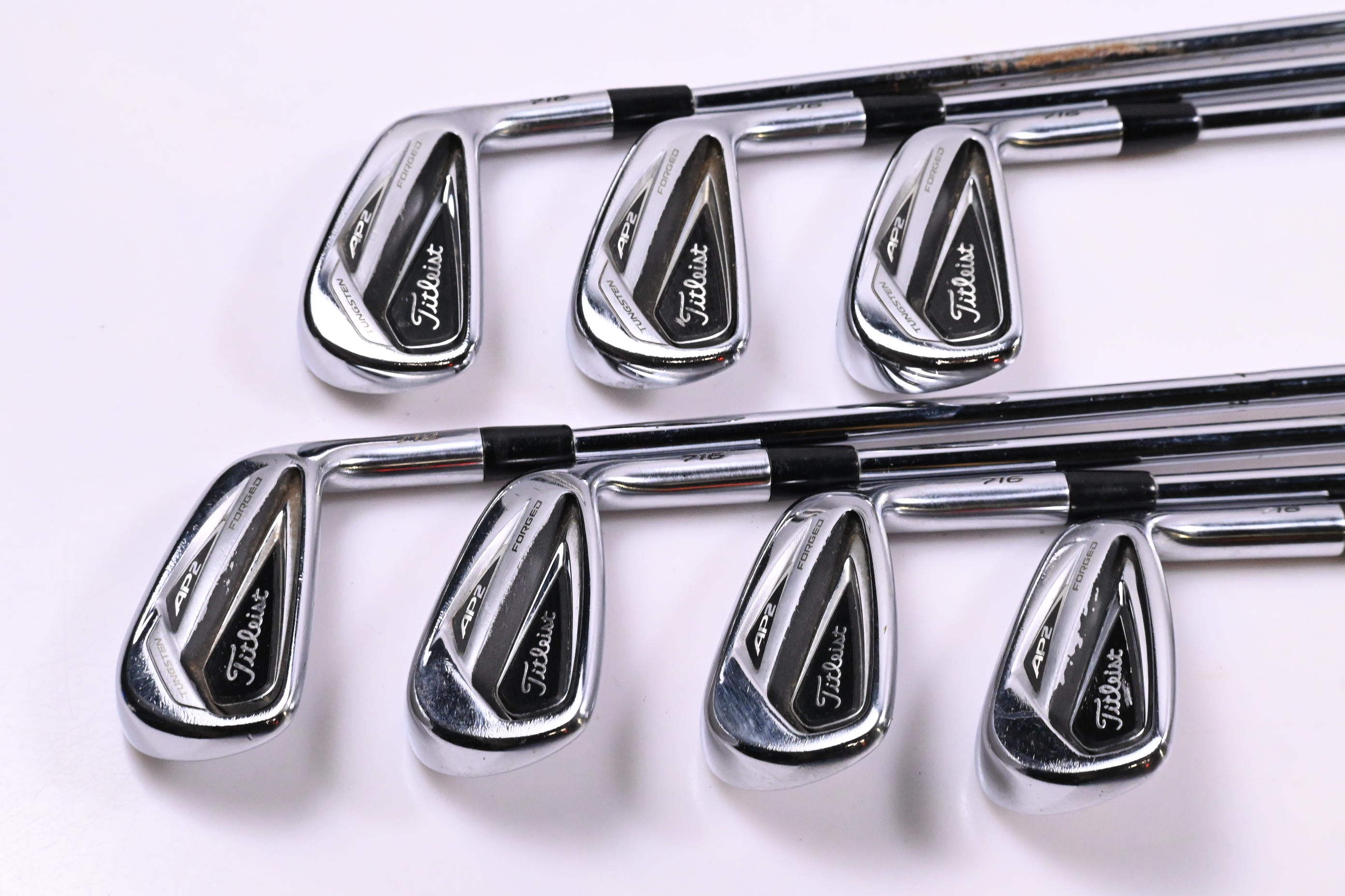 Titleist 716 AP2 Irons / 4-PW / Stiff Flex AMT Tour White S300 Shafts