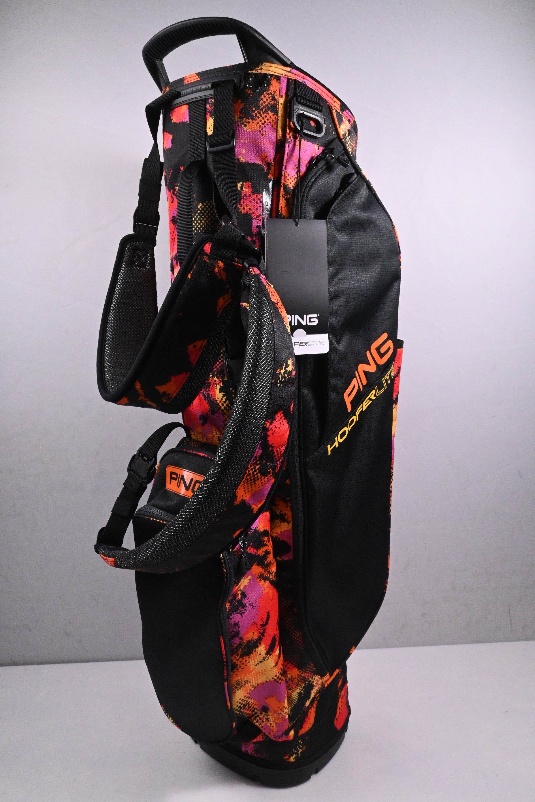Ping Hoofer Lite LTD Edition Stand Bag / 4-Way Divider / Black, Pink, Orange