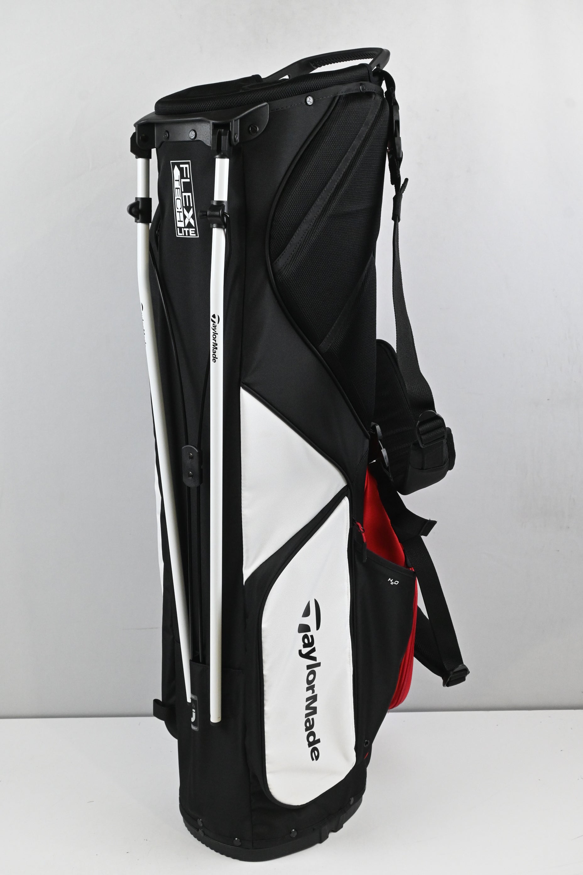 Taylormade Flex Tech Lite Stand Bag / 4-Way Divider / Black, Red, White