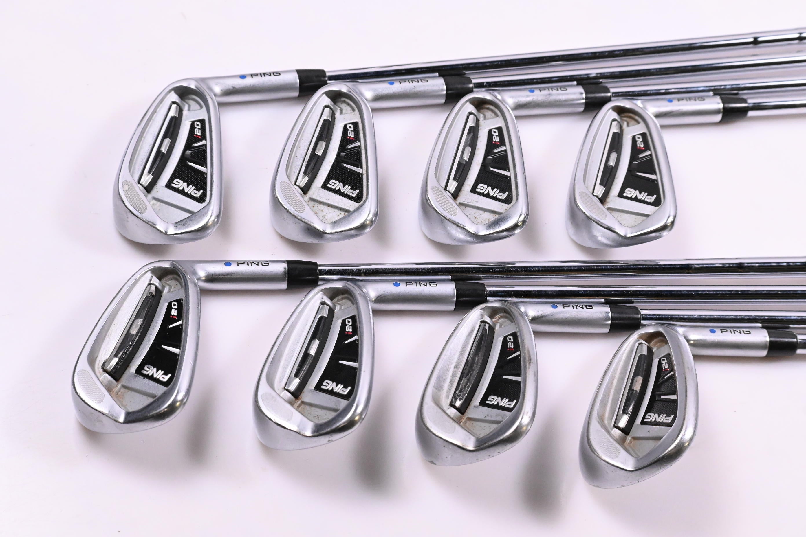 Ping i20 Irons / 4-PW+SW / Blue Dot / Regular Flex Ping CFS Shafts