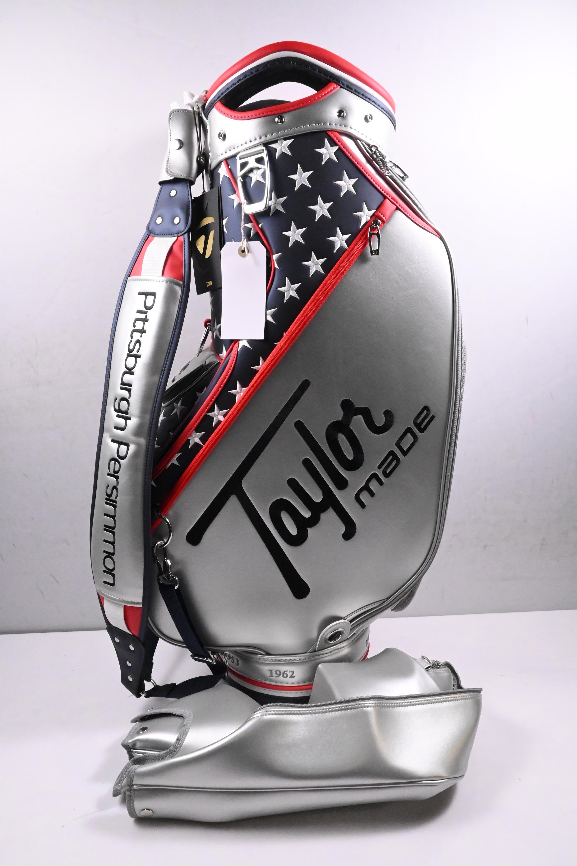 Taylormade 2025 US Open Tour Bag / 6-Way Divider / Silver, Navy