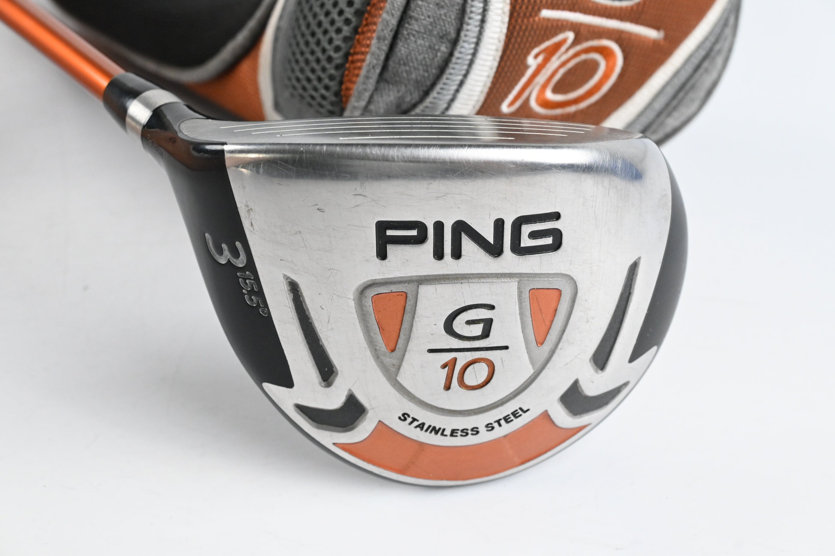 Left Hand Ping G10 #3 Wood / 15.5 Degree / Regular Flex Ping TFC 129 F Shaft