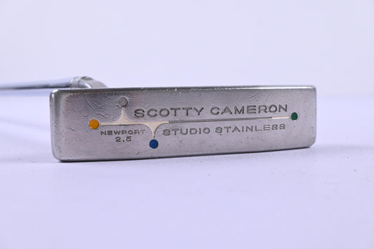 Left Hand Scotty Cameron Studio Stainless Newport 2.5 Putter / 34 Inch
