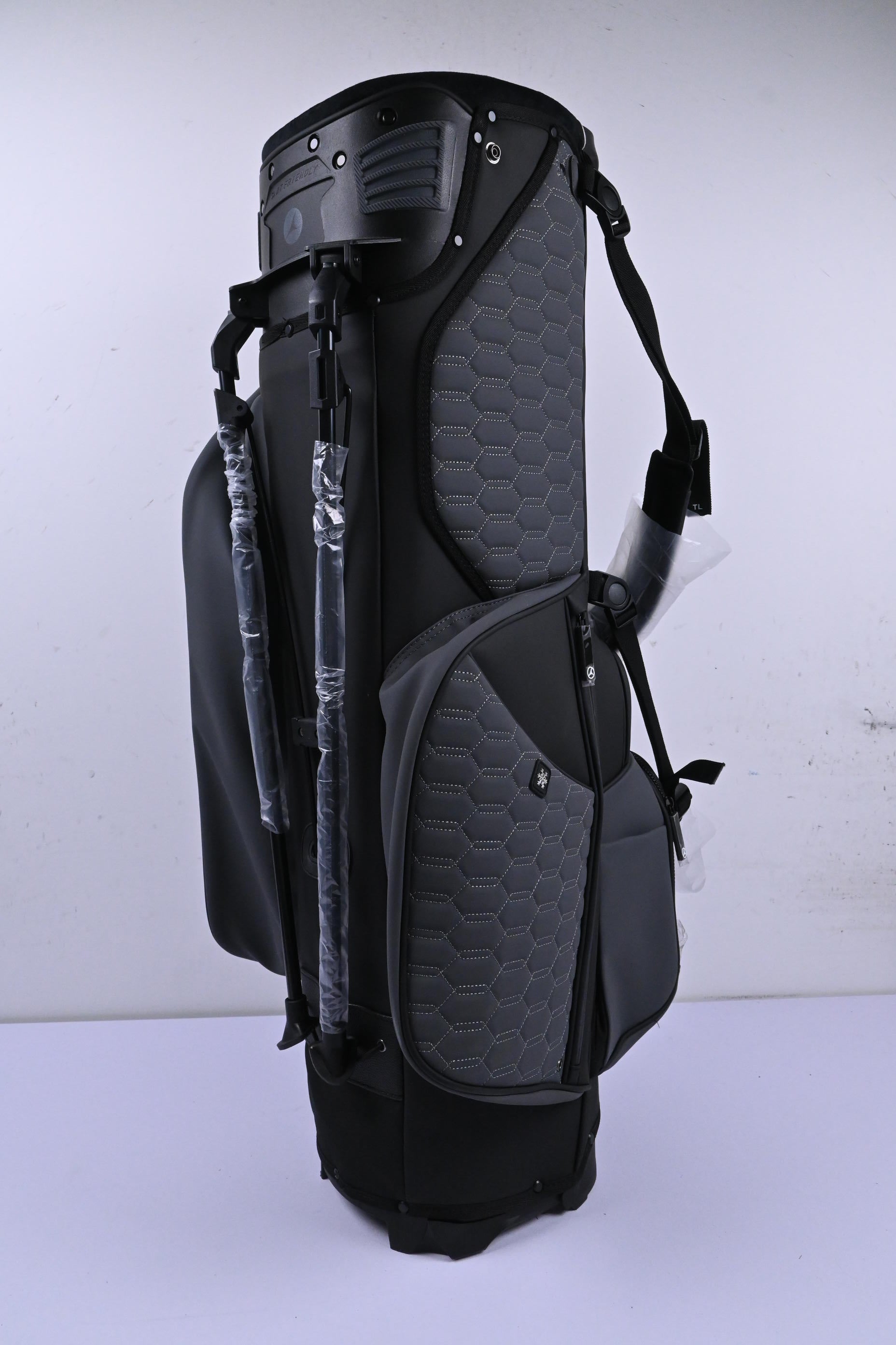 Motocaddy Elite Flex Stand Bag / 14-Way Divider / Black & Grey