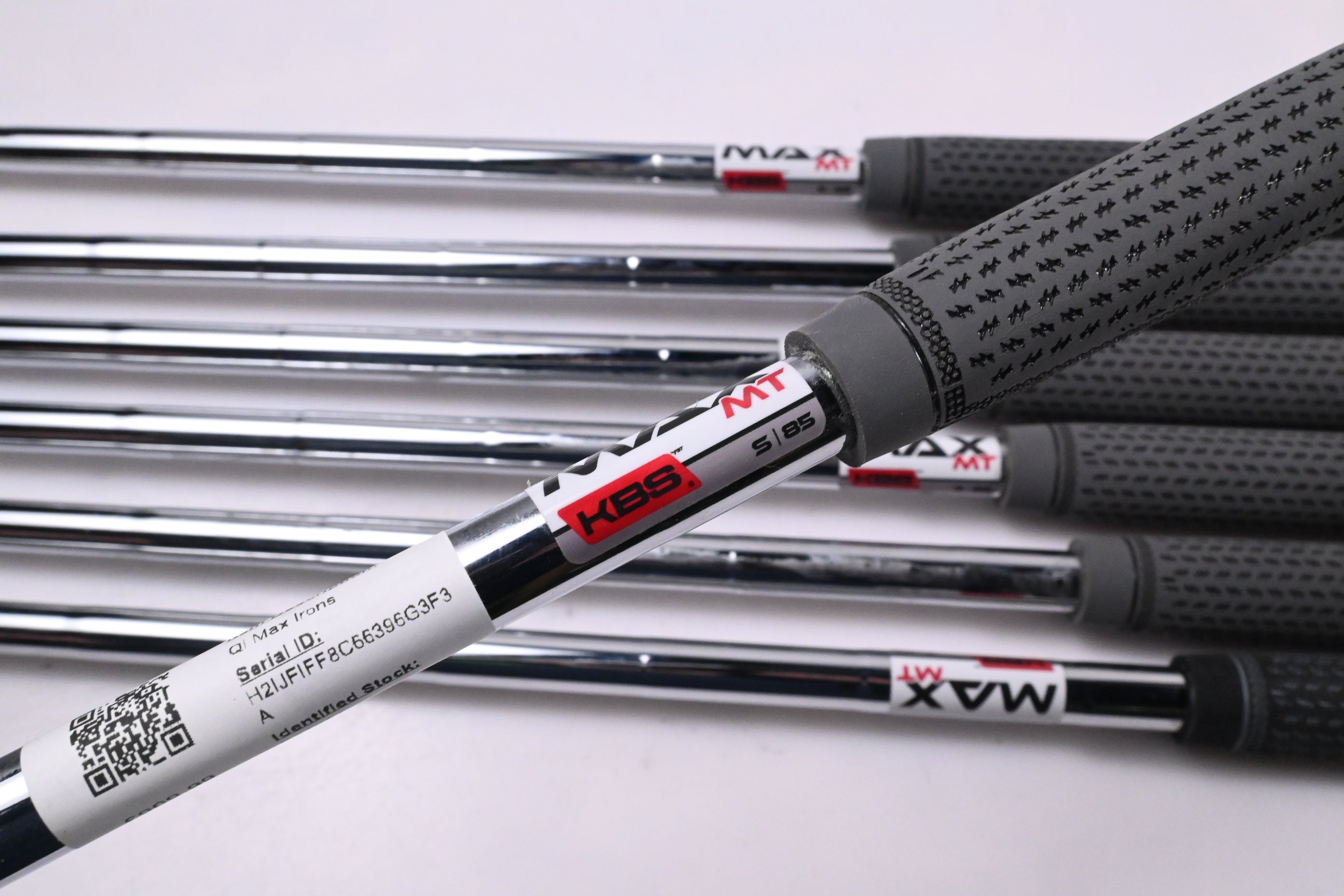 Taylormade Qi Max Irons / 5-PW+GW / Stiff Flex KBS MAX MT 85 Shafts