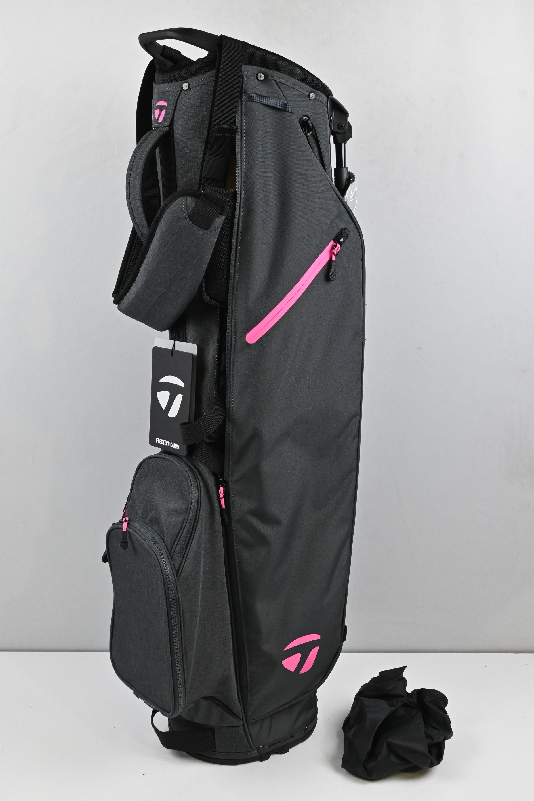 Taylormade Flex Tech Carry Stand Bag / 3-Way Divider / Grey, Pink