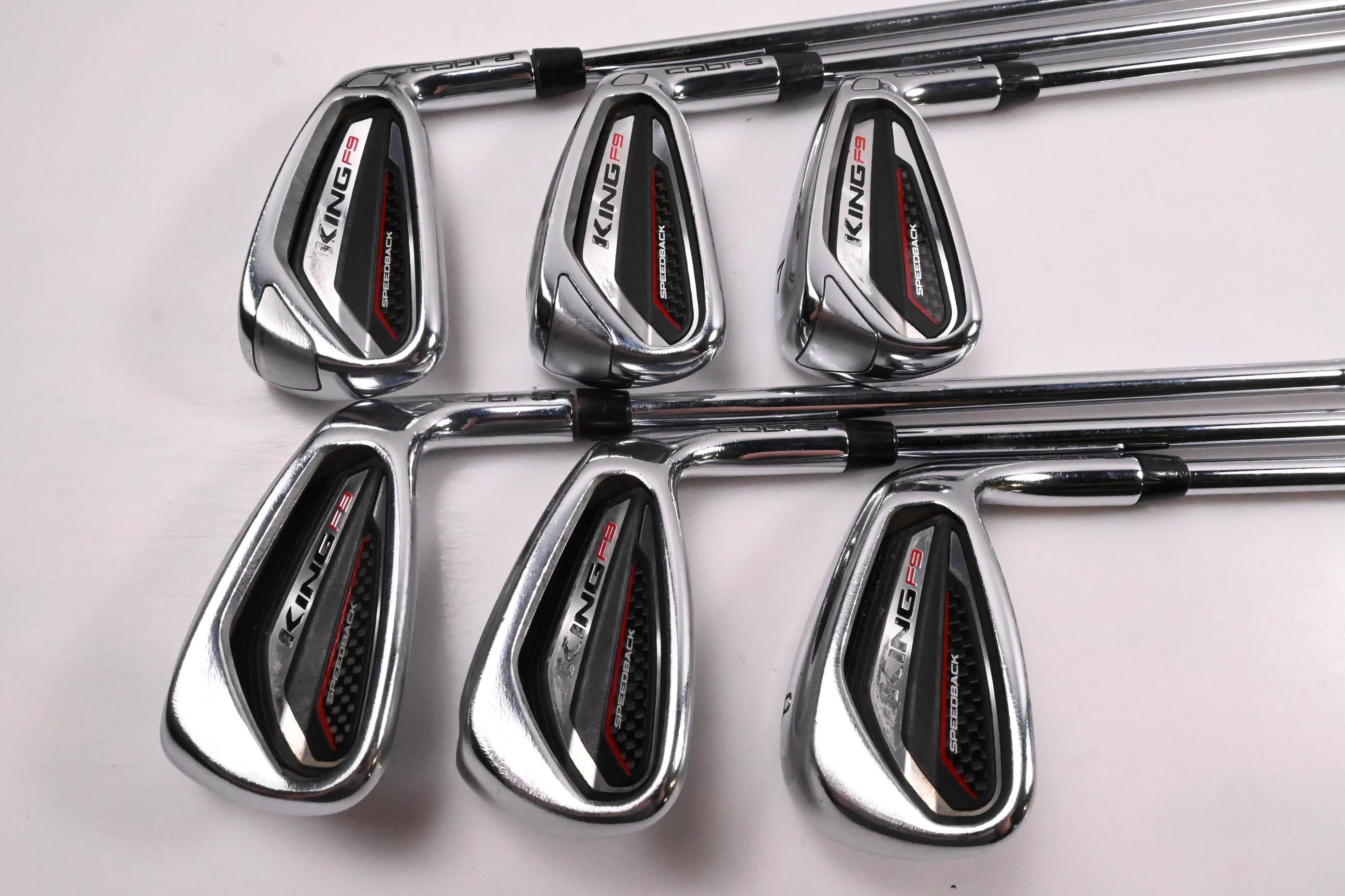 Cobra King F9 Irons / 5-PW / Regular Flex KBS Tour 90 Shafts
