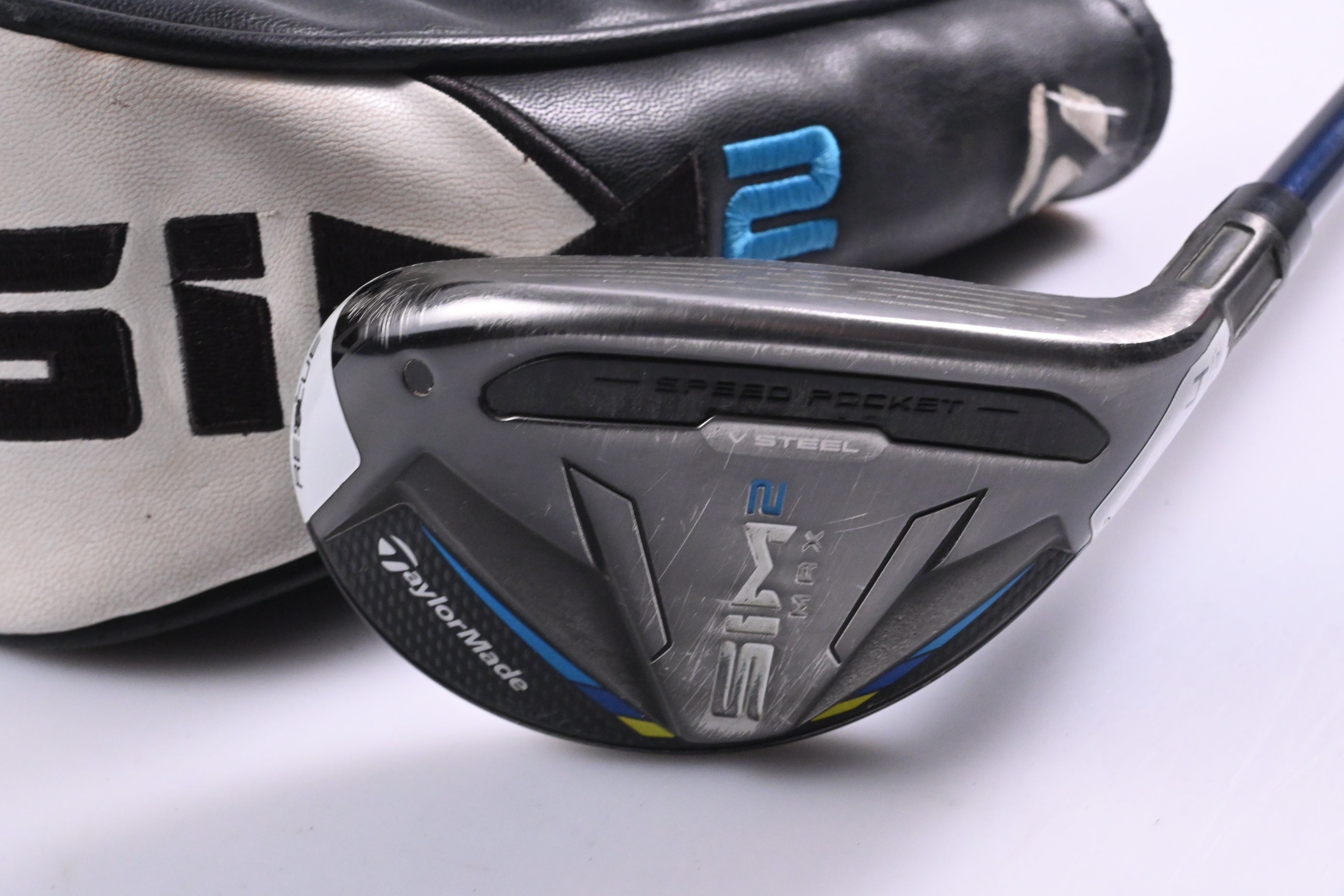 Taylormade SIM2 Max #4 Hybrid / 22 Degree / Stiff Flex Ventus Blue 7 Shaft