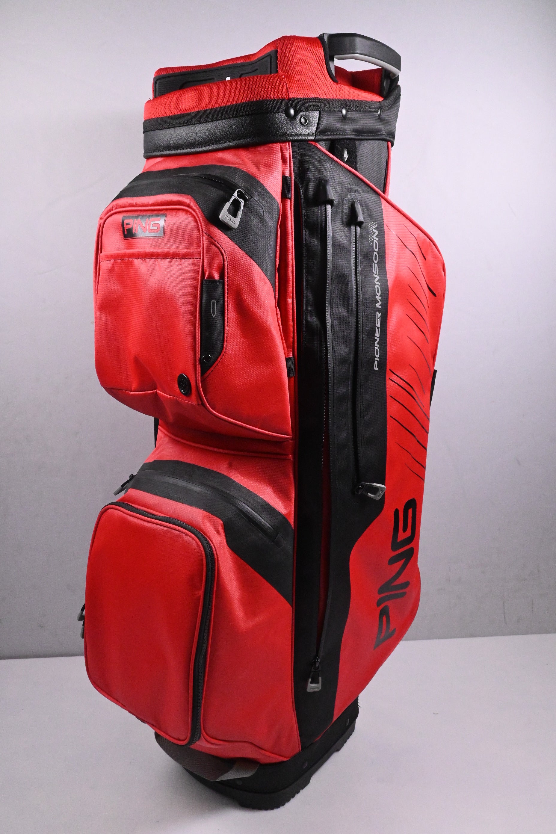 Ping Pioneer Monsoon Cart Bag / 15-Way Divider / Red, Black