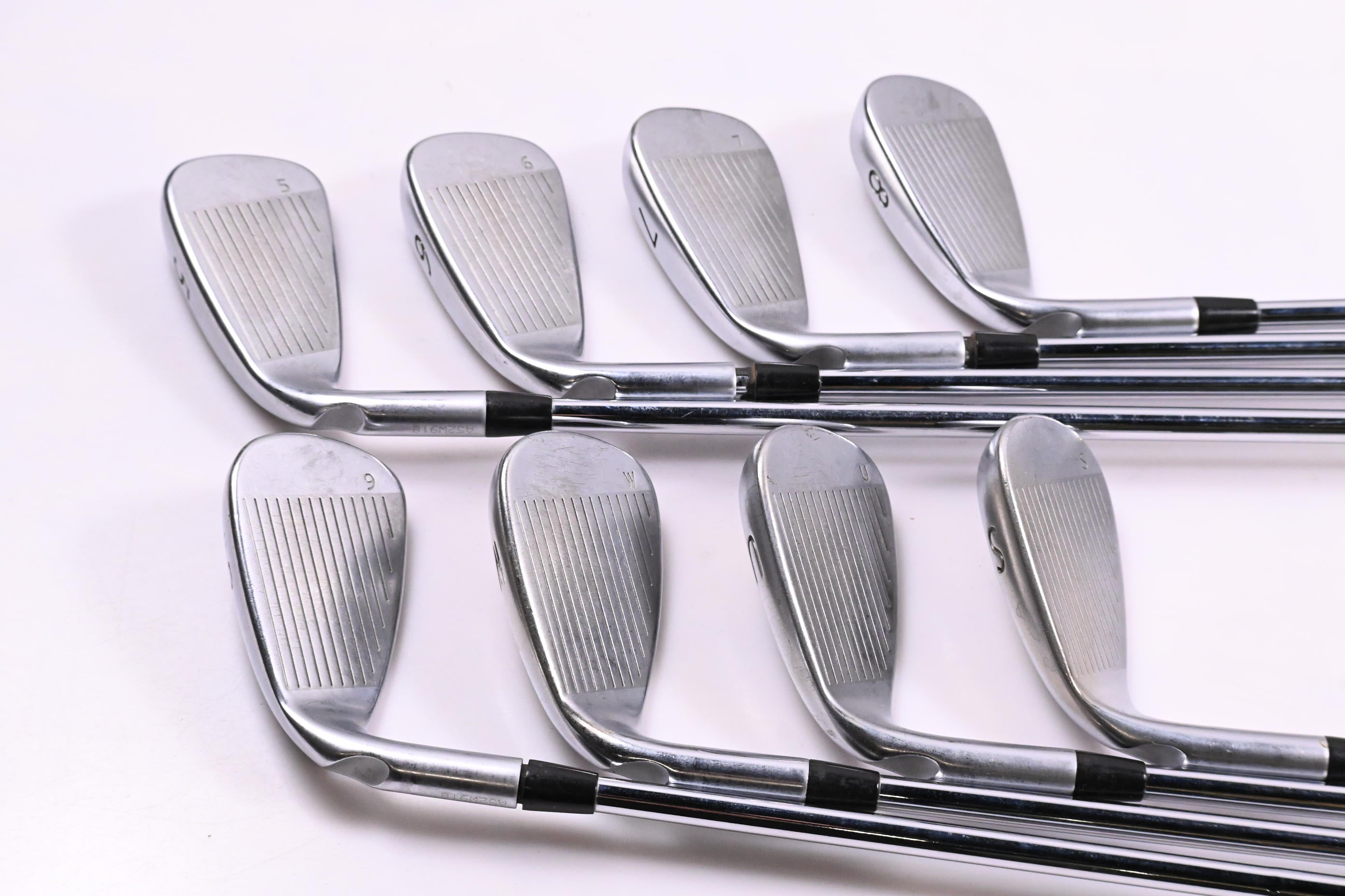 Ping G400 Irons / 5-PW+GW+SW / Silver Dot / Stiff Flex Ping AWT 2.0 Shafts