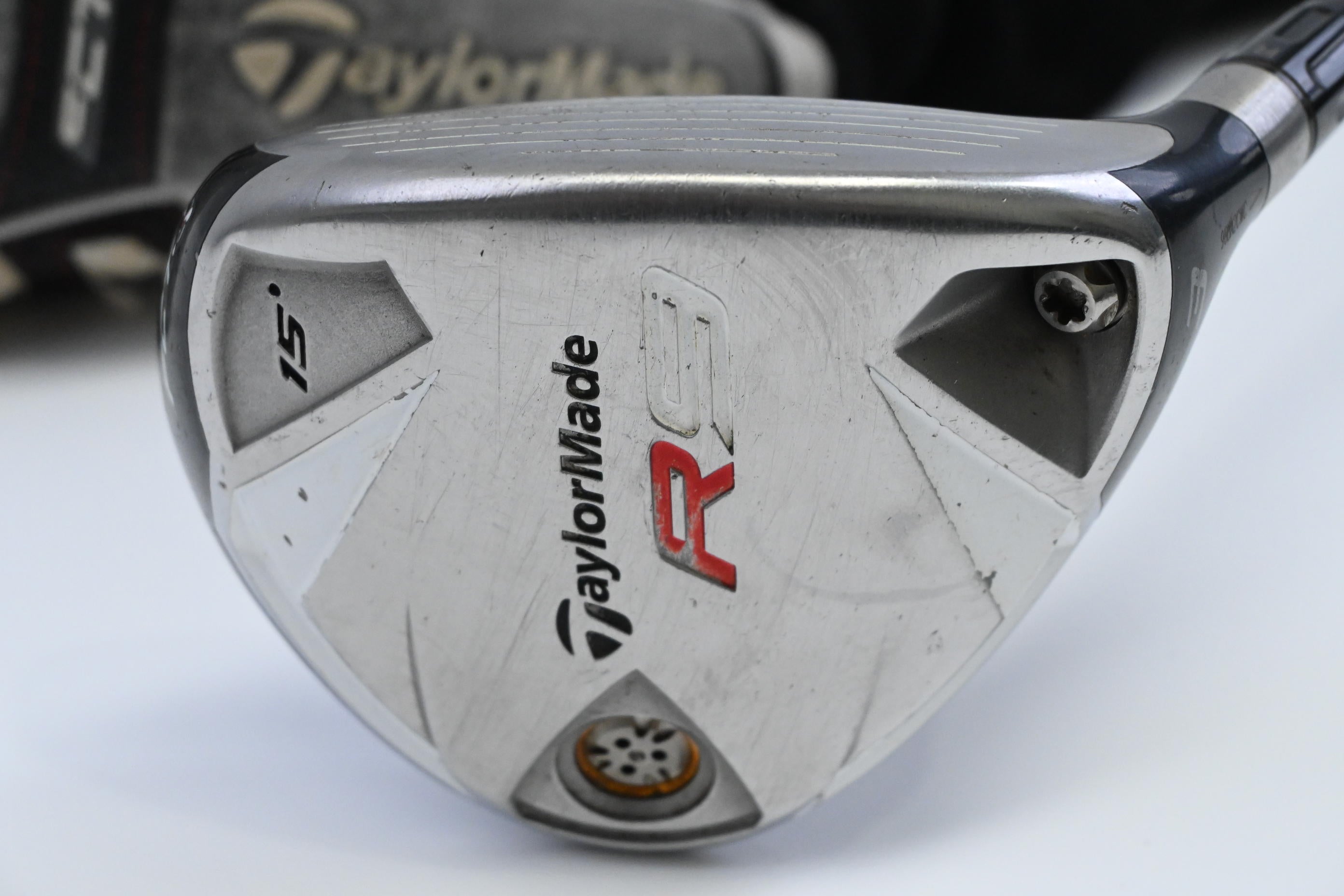 Taylormade R9 #3 Wood / 15 Degree / Stiff Flex Fujikura Motore 70 Shaft