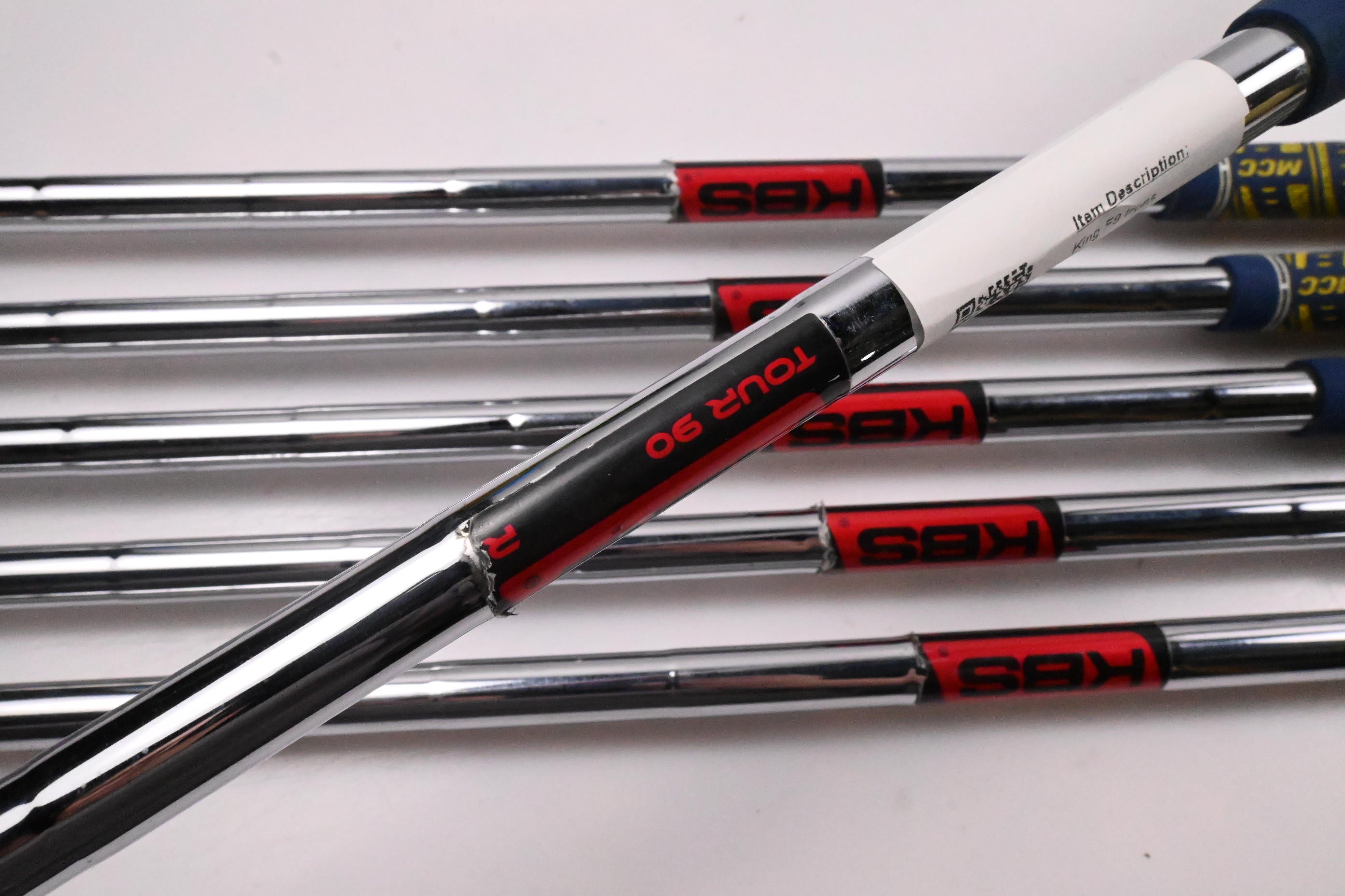 Cobra King F9 Irons / 5-PW / Regular Flex KBS Tour 90 Shafts