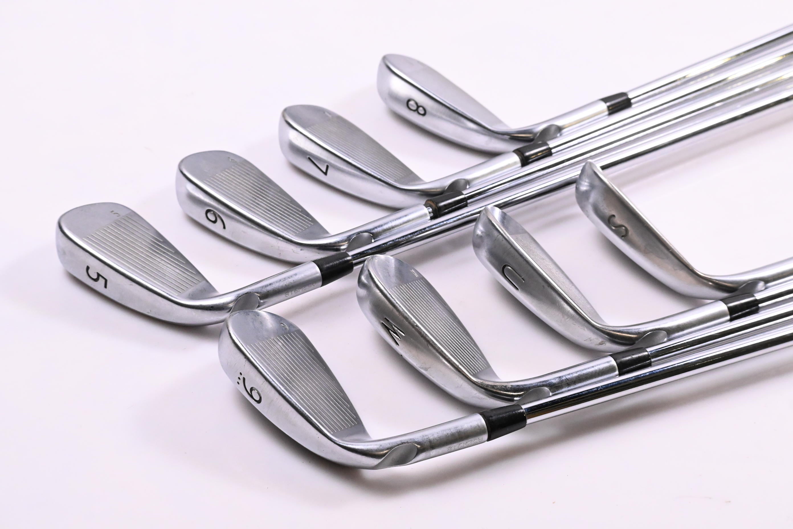 Ping G400 Irons / 5-PW+GW+SW / Silver Dot / Stiff Flex Ping AWT 2.0 Shafts