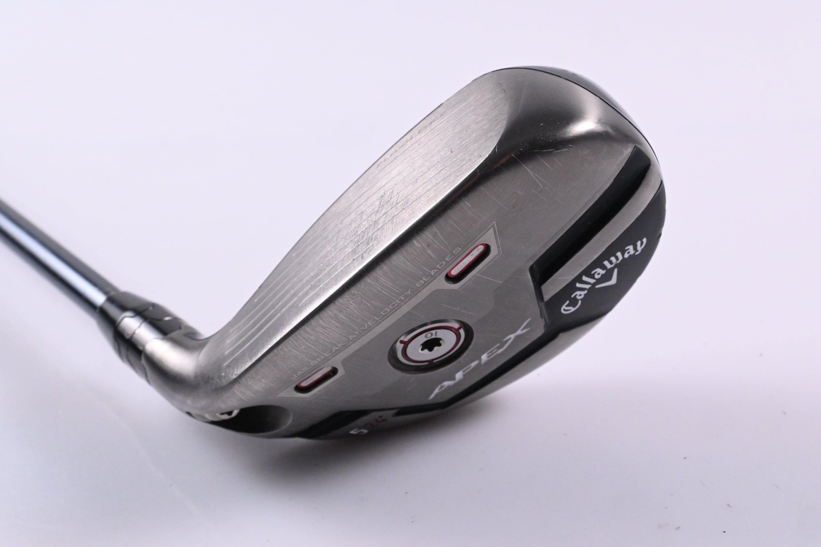 Left Hand Callaway Apex 21 #5 Hybrid / 24 Degree / Regular Flex Recoil Dart 75