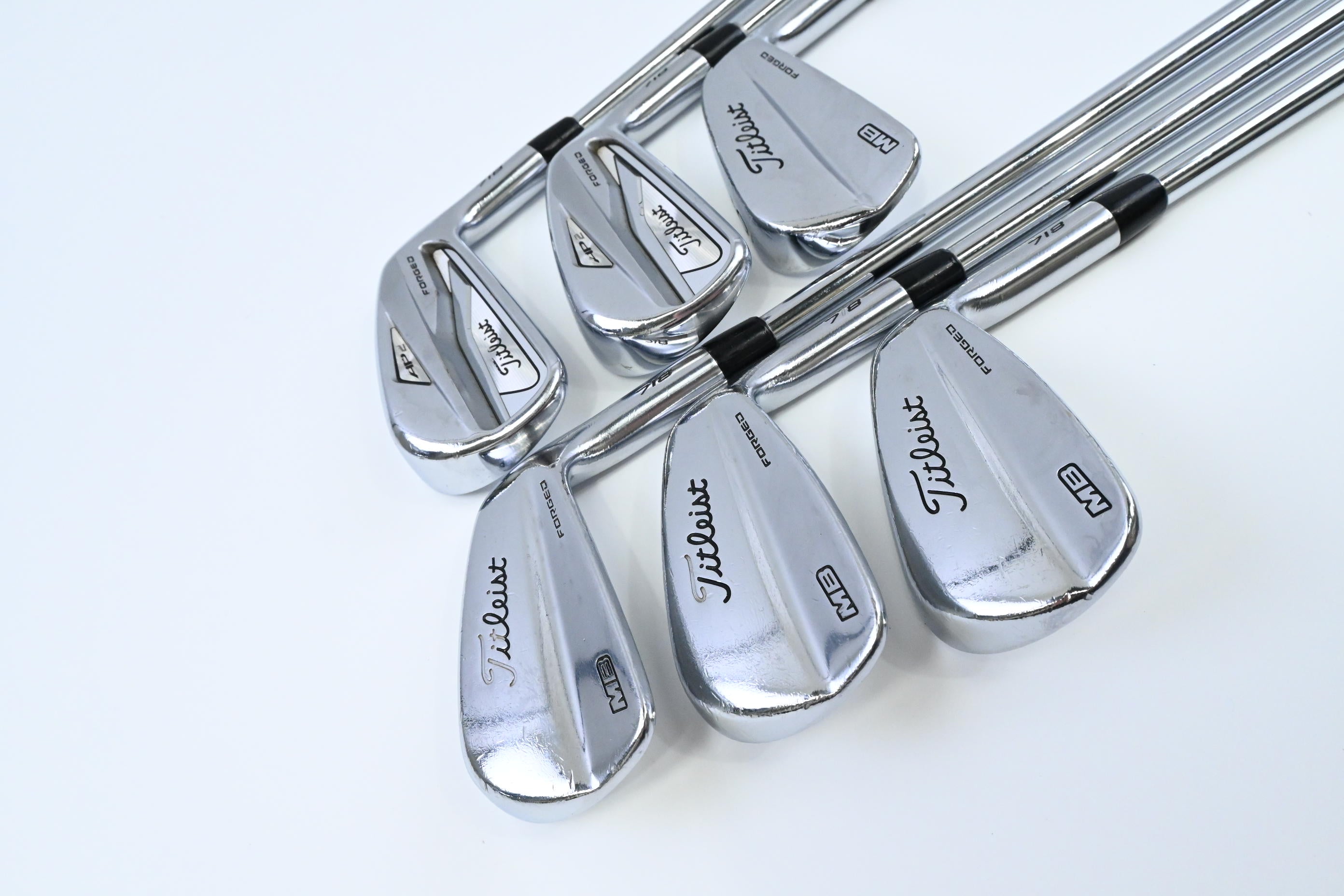 Titleist 718 MB/AP2 Combo Irons / 4-9 / Stiff Flex Project X Rifle Shafts