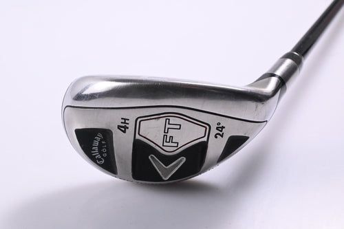 Callaway FT #4 Hybrid / 24 Degree / Regular Flex Fujikura Fit On Shaft