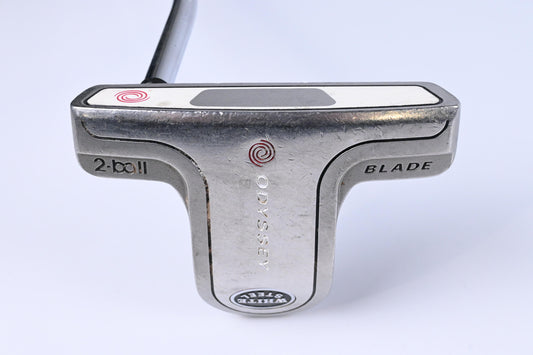 Left Hand Odyssey White Steel 2-Ball Blade Putter / 35 Inch