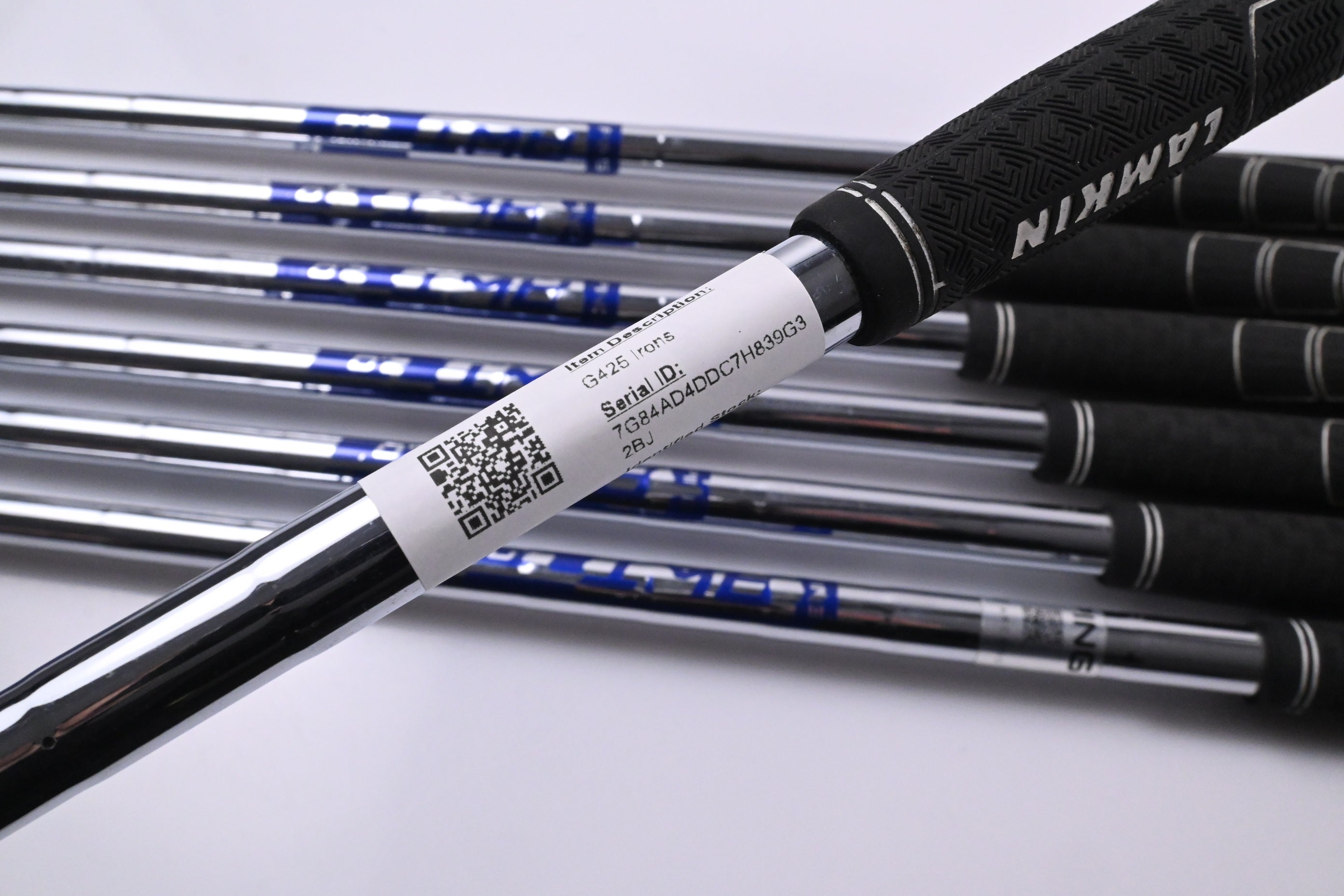 Ping G425 Irons / 5-PW+GW / Black Dot / Stiff Flex Ping AWT 2.0 Shafts