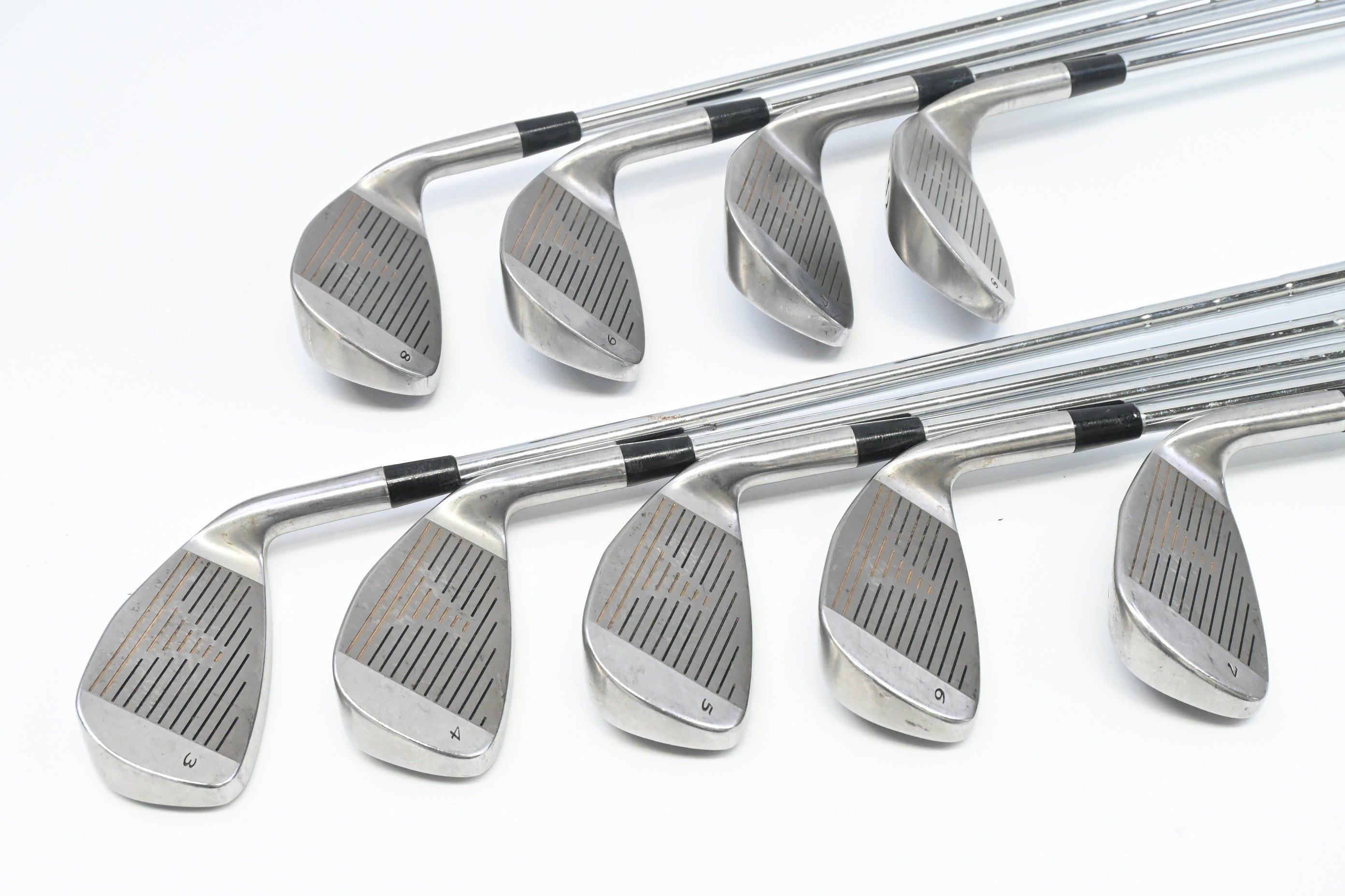 Left Hand Wilson ProStaff Oversize Irons / 3-PW+SW / Stiff Flex Prostaff Shaft