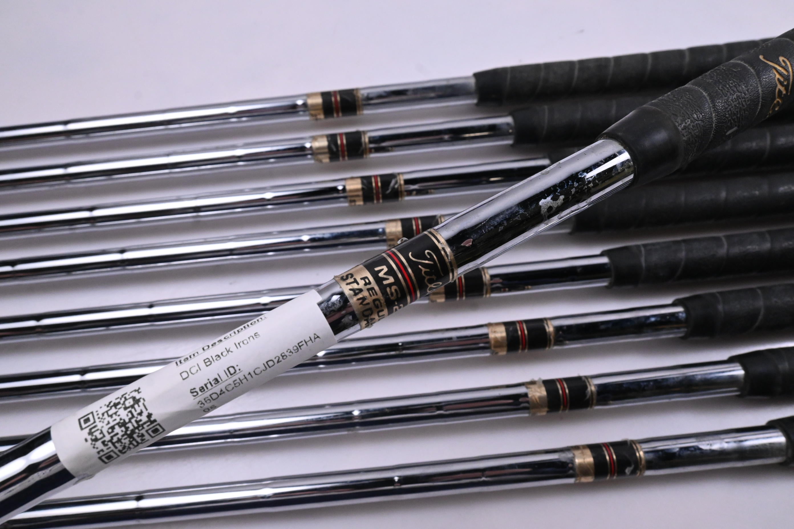 Titleist DCI Black Irons / 3-PW+SW / Regular Flex Titleist MS 309 Shafts