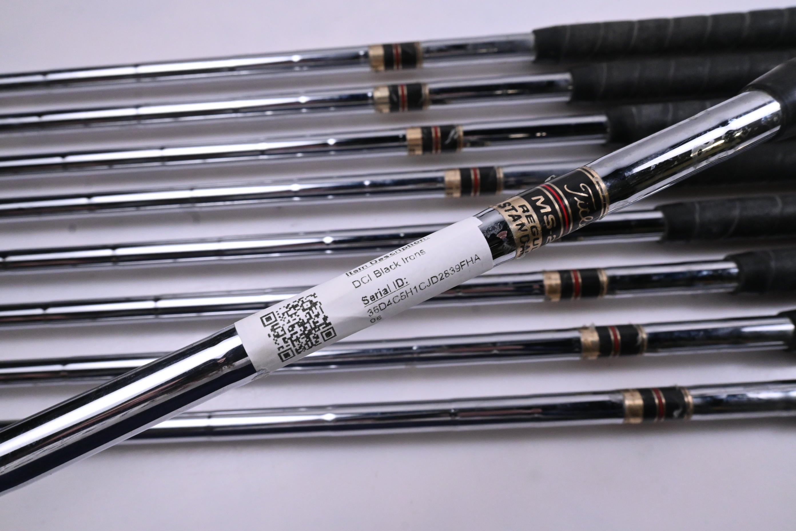 Titleist DCI Black Irons / 3-PW+SW / Regular Flex Titleist MS 309 Shafts