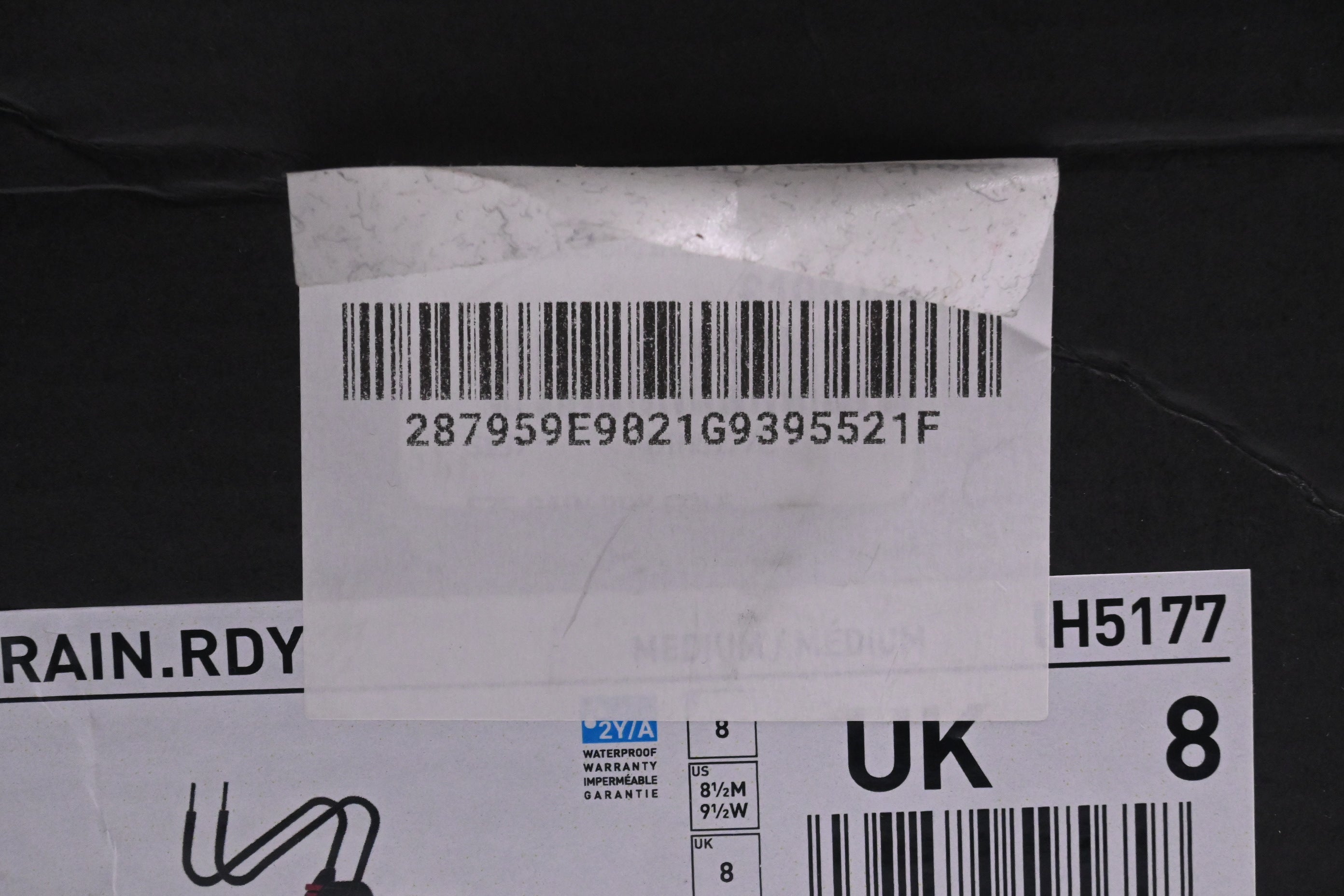 Adidas S2G Rain.RDY Golf Shoes / Size UK 8 / Black