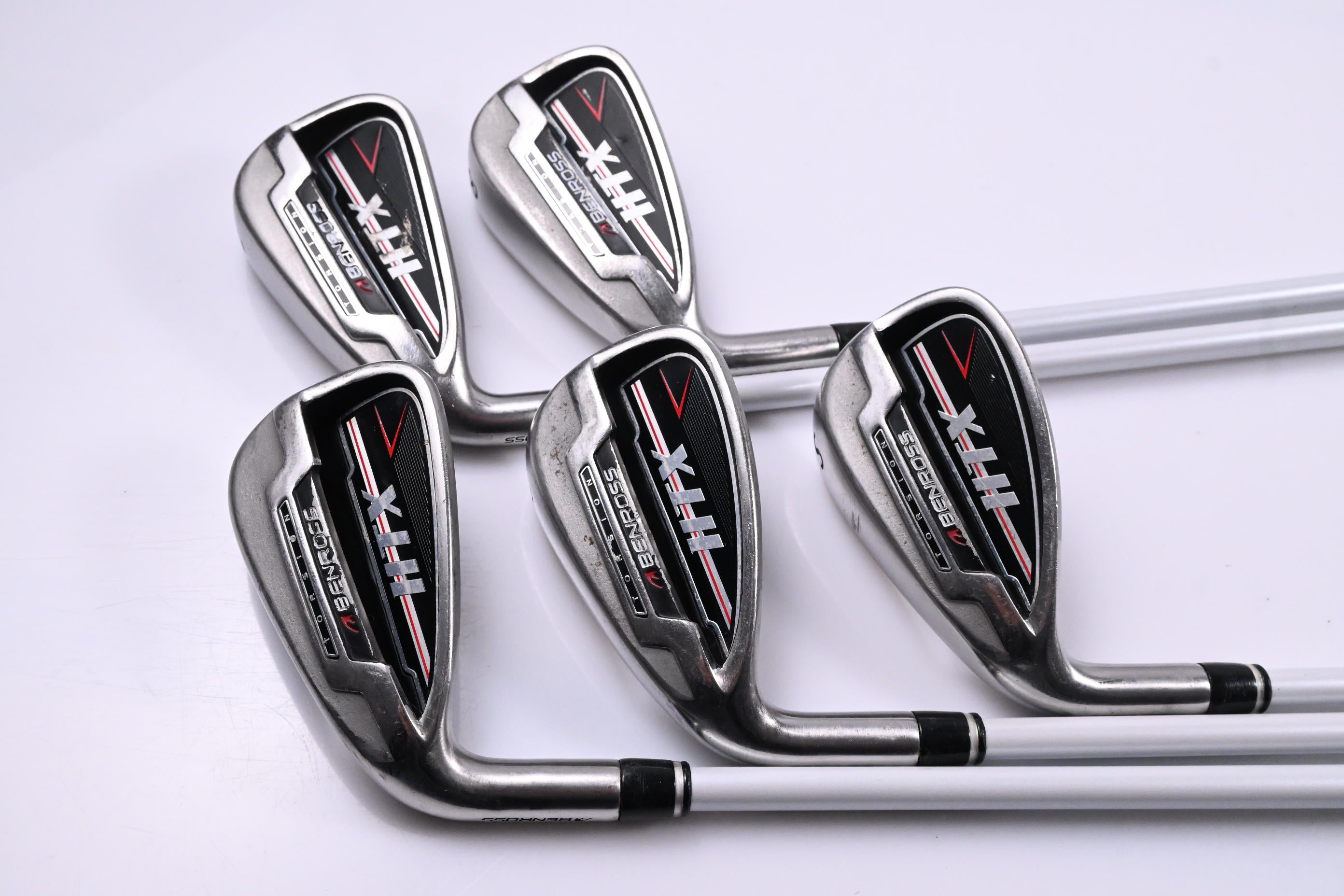 Left Hand Benross HTX Irons / 7-PW+SW / Ladies Flex Fubuki Z-Series 50 Shafts