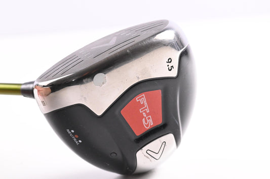 Left Hand Callaway FT-5 Driver / 9.5 Degree / Stiff Flex Aldila NV Green 65