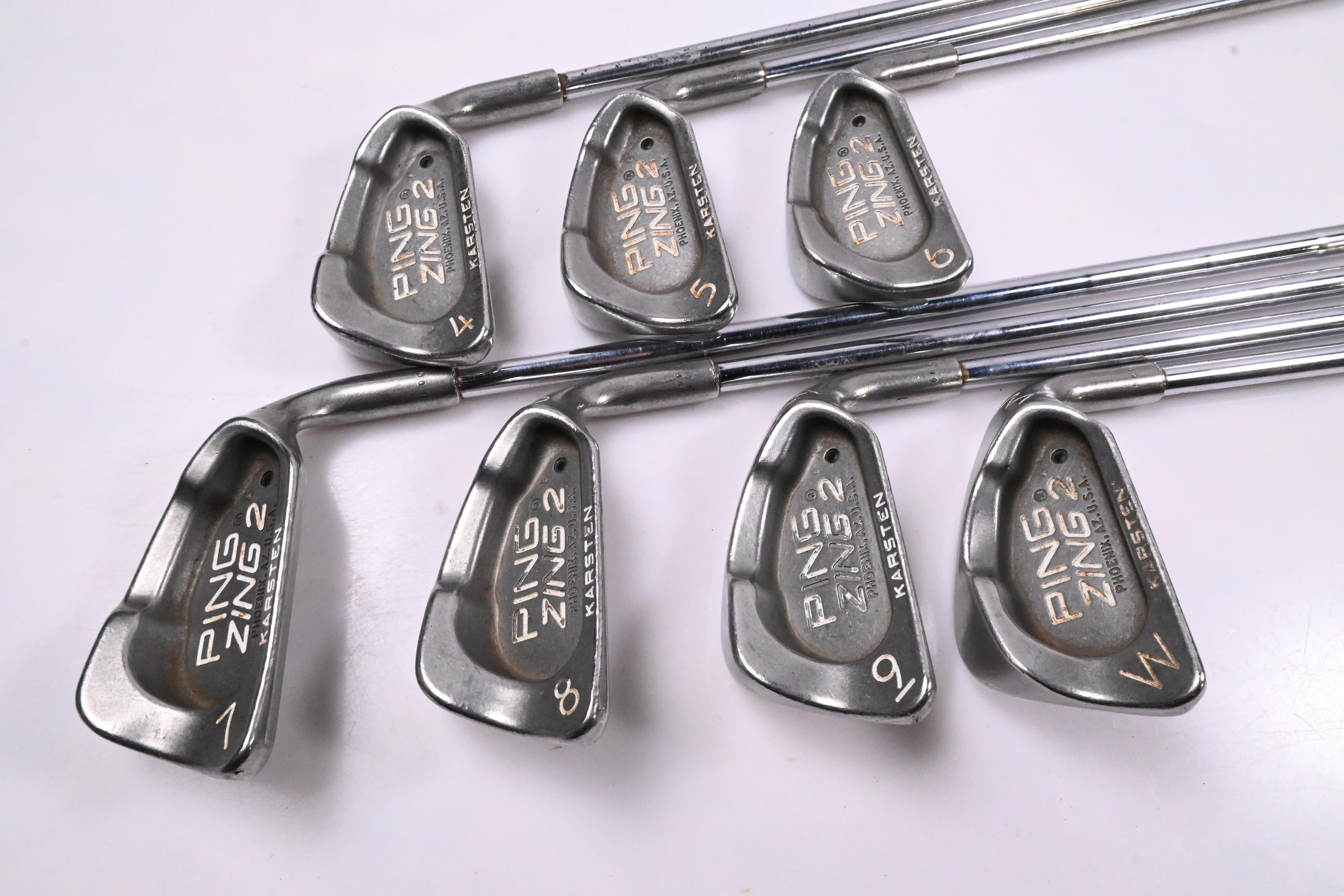 Ping Karsten Zing 2 Irons / 4-PW / Black Dot / Stiff Flex Ping JZ Shafts