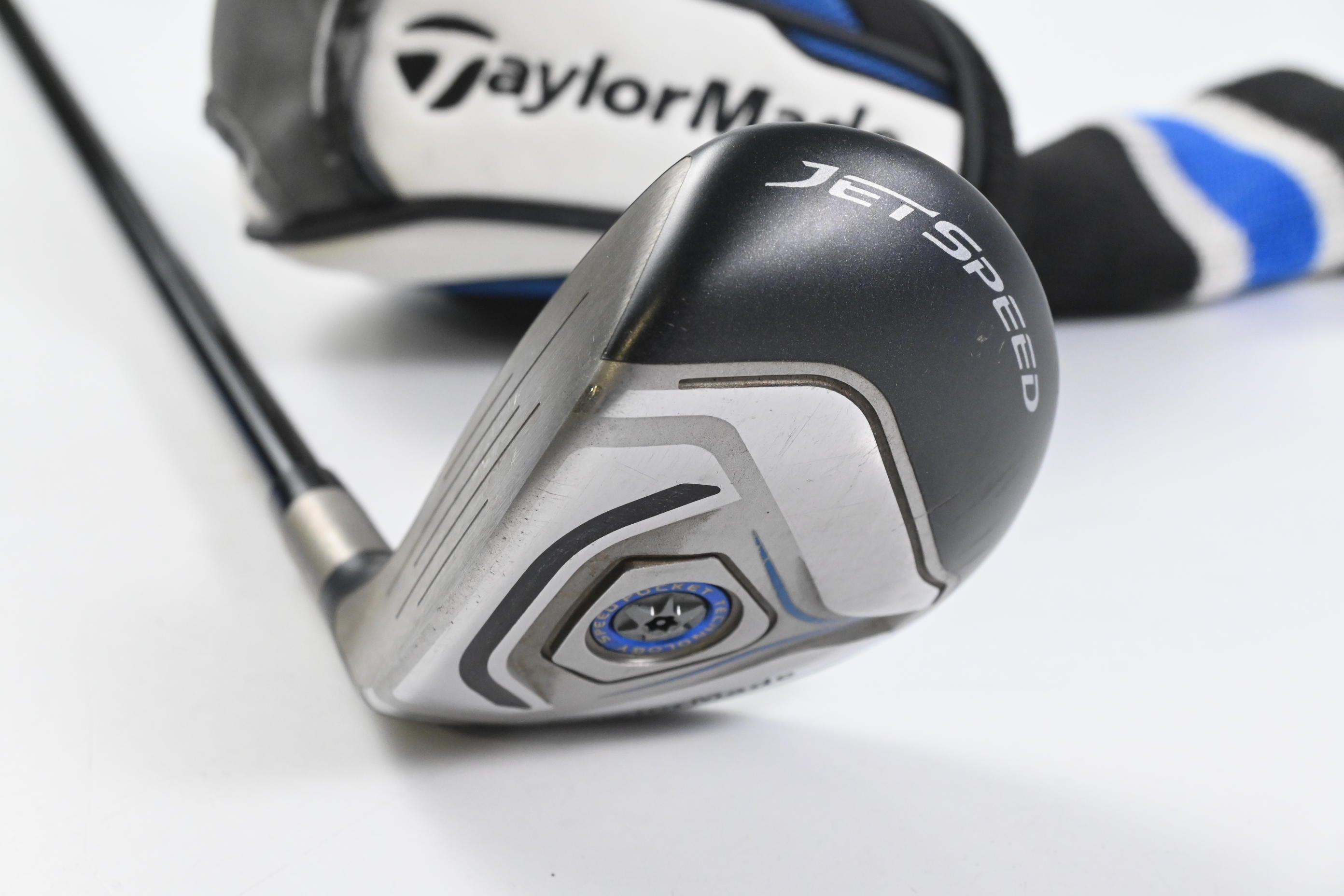 Left Hand Taylormade Jetspeed #3 Hybrid / 19 Degree / Stiff Flex Matrix Velox T