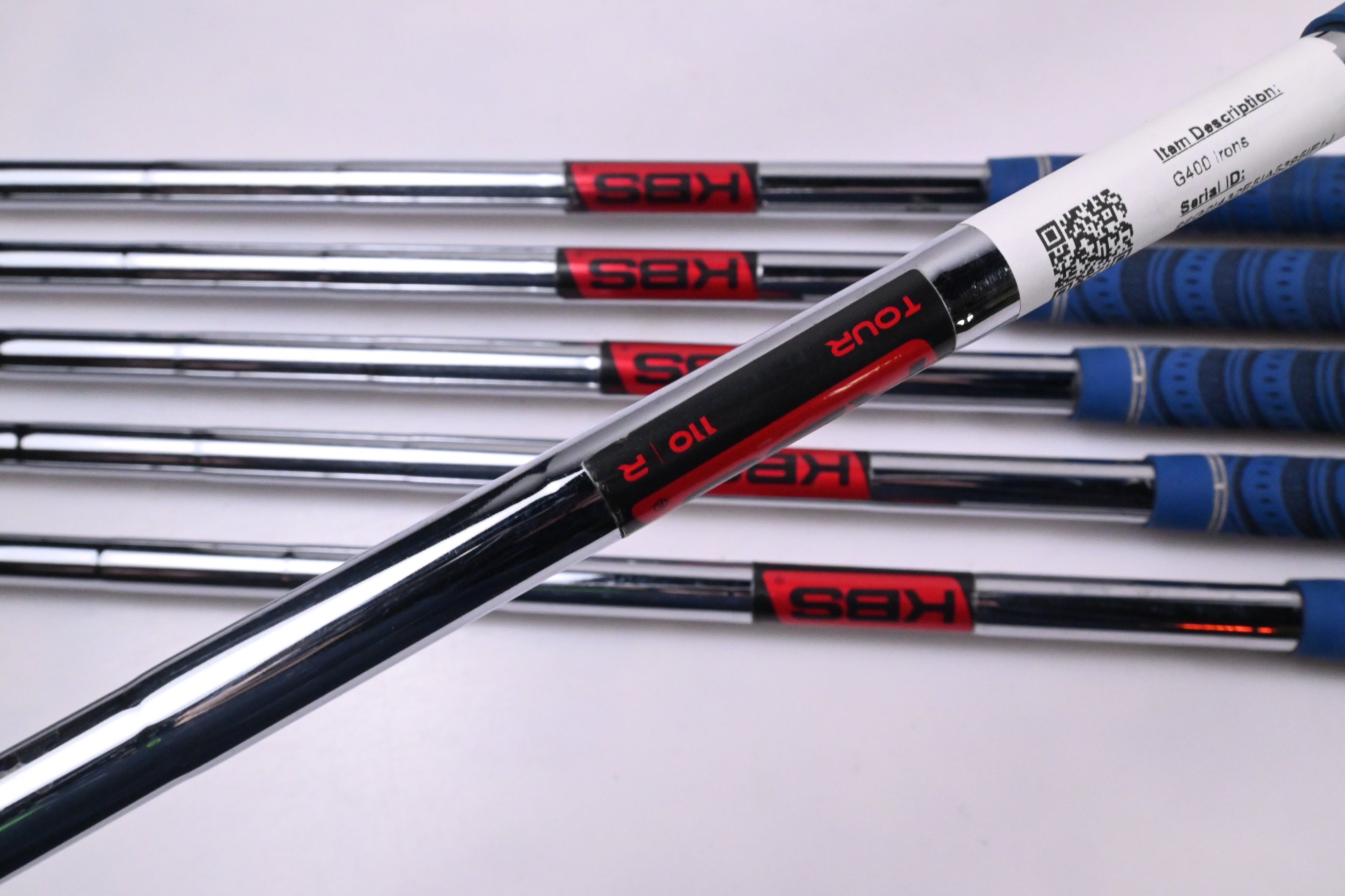Ping G400 Irons / 5-PW / White Dot / Regular Flex KBS Tour 110 Shafts
