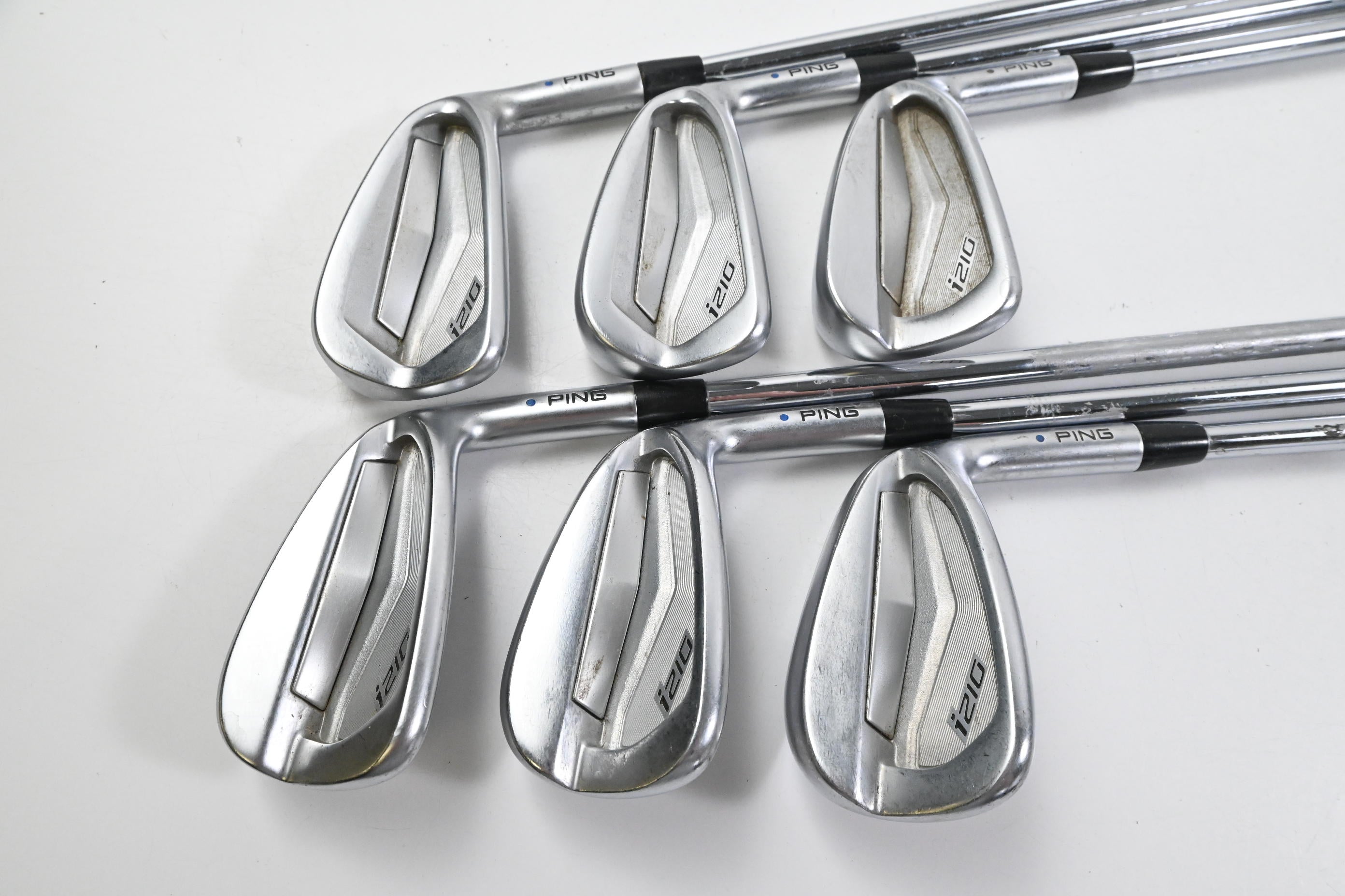 Ping i210 Irons / 5-PW / Blue Dot / Regular Flex Ping AWT 2.0 Shafts