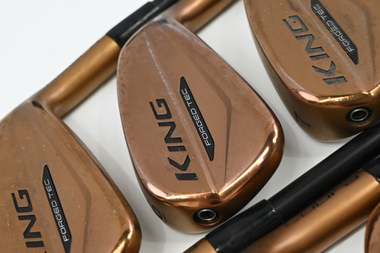 Cobra King Forged Tec Copper Irons / 5-PW+GW / Regular Flex KBS PGI 75 Shafts