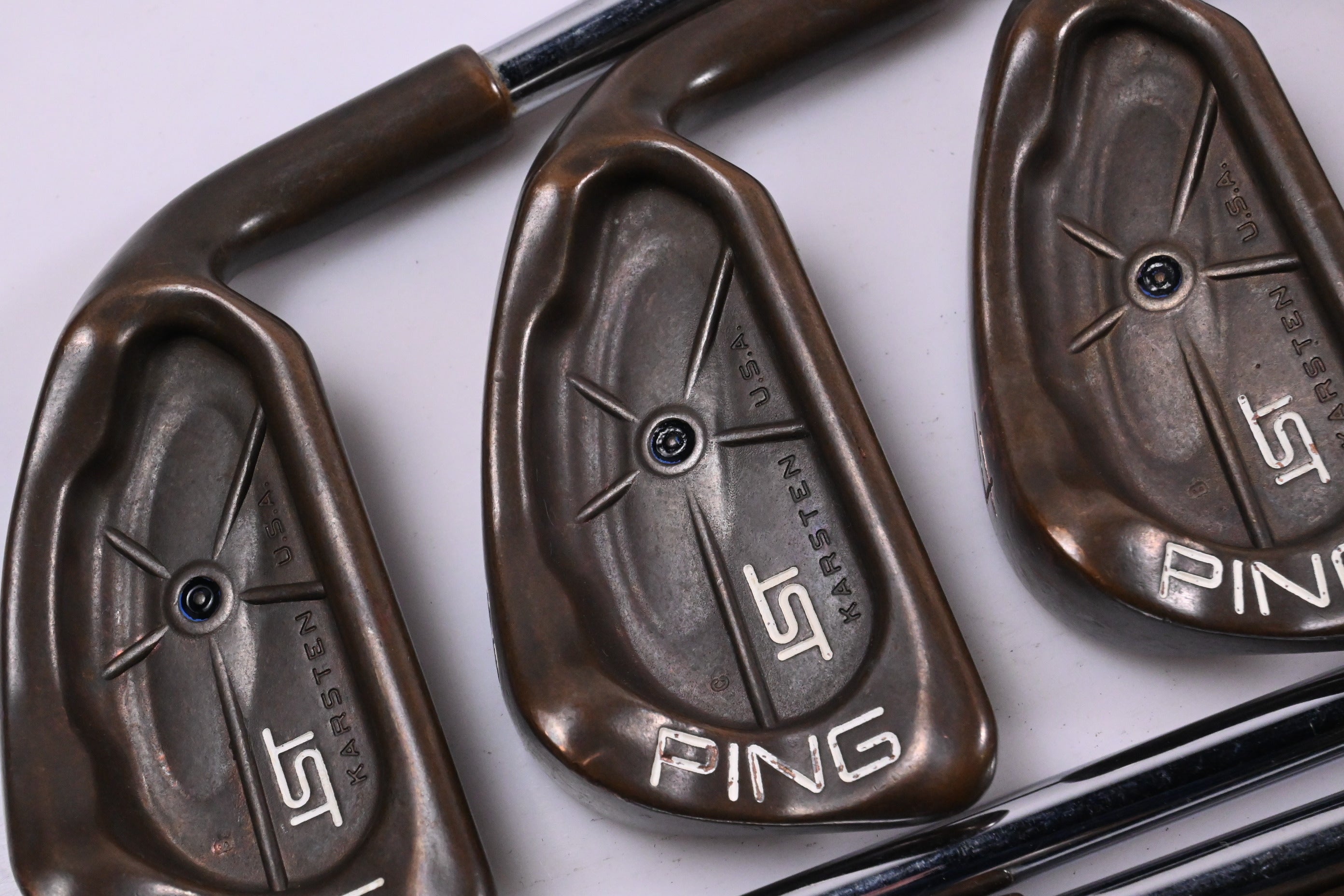 Ping ISI BeCu Irons / 2-PW / Black Dot / Stiff Flex Ping Cushin Z-Z65 Shafts