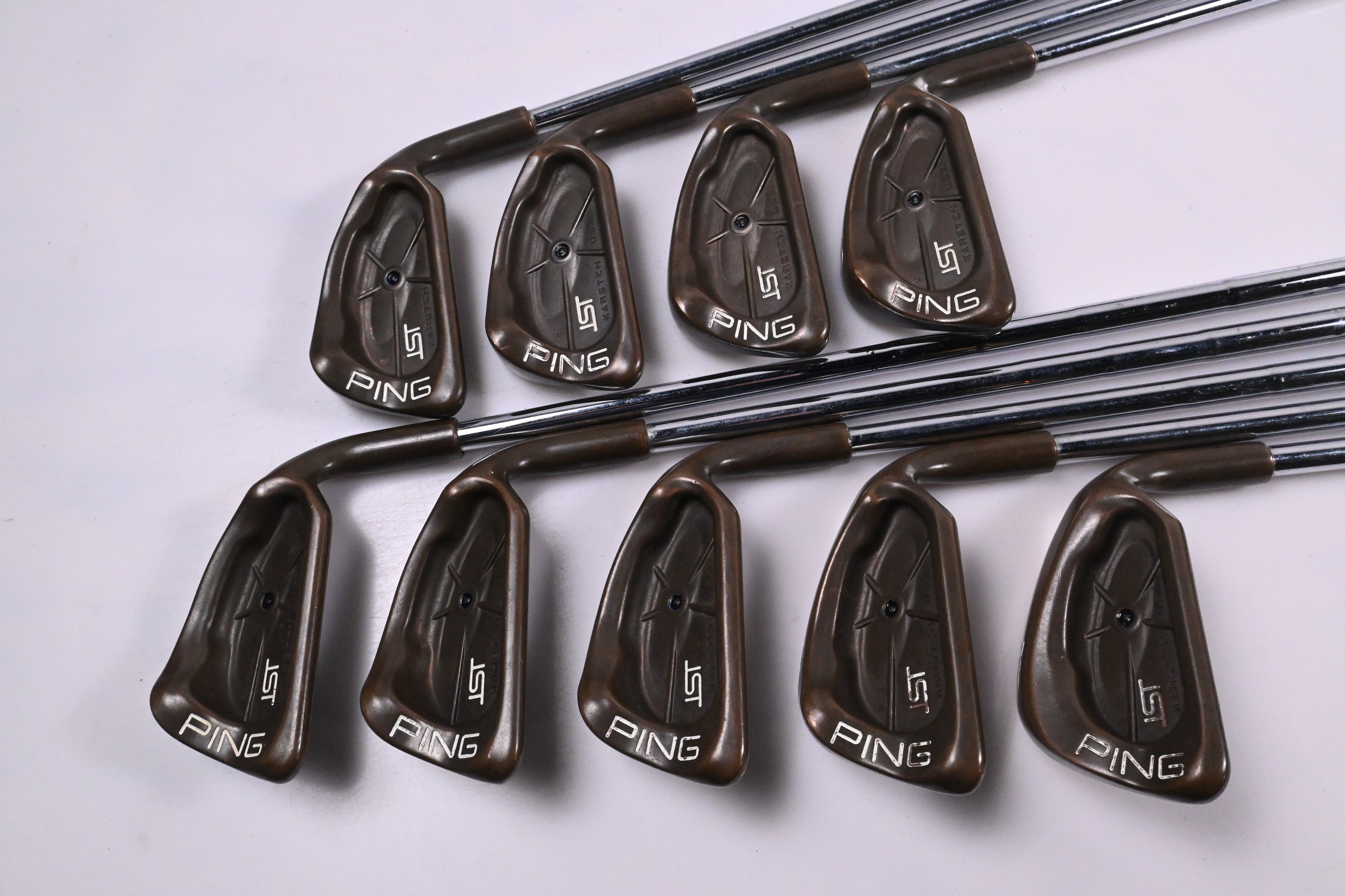 Ping ISI BeCu Irons / 2-PW / Black Dot / Stiff Flex Ping Cushin Z-Z65 Shafts