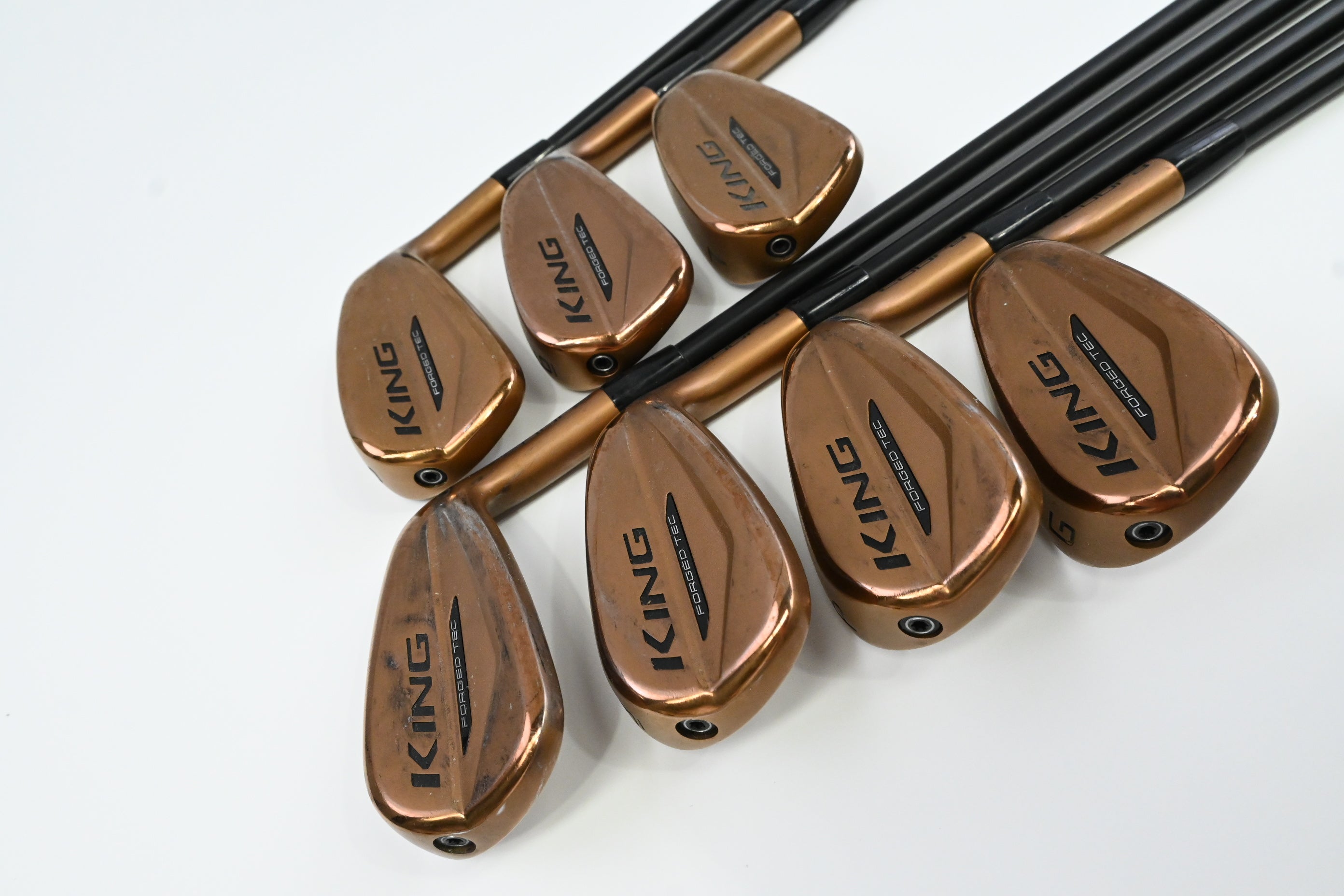 Cobra King Forged Tec Copper Irons / 5-PW+GW / Regular Flex KBS PGI 75 Shafts