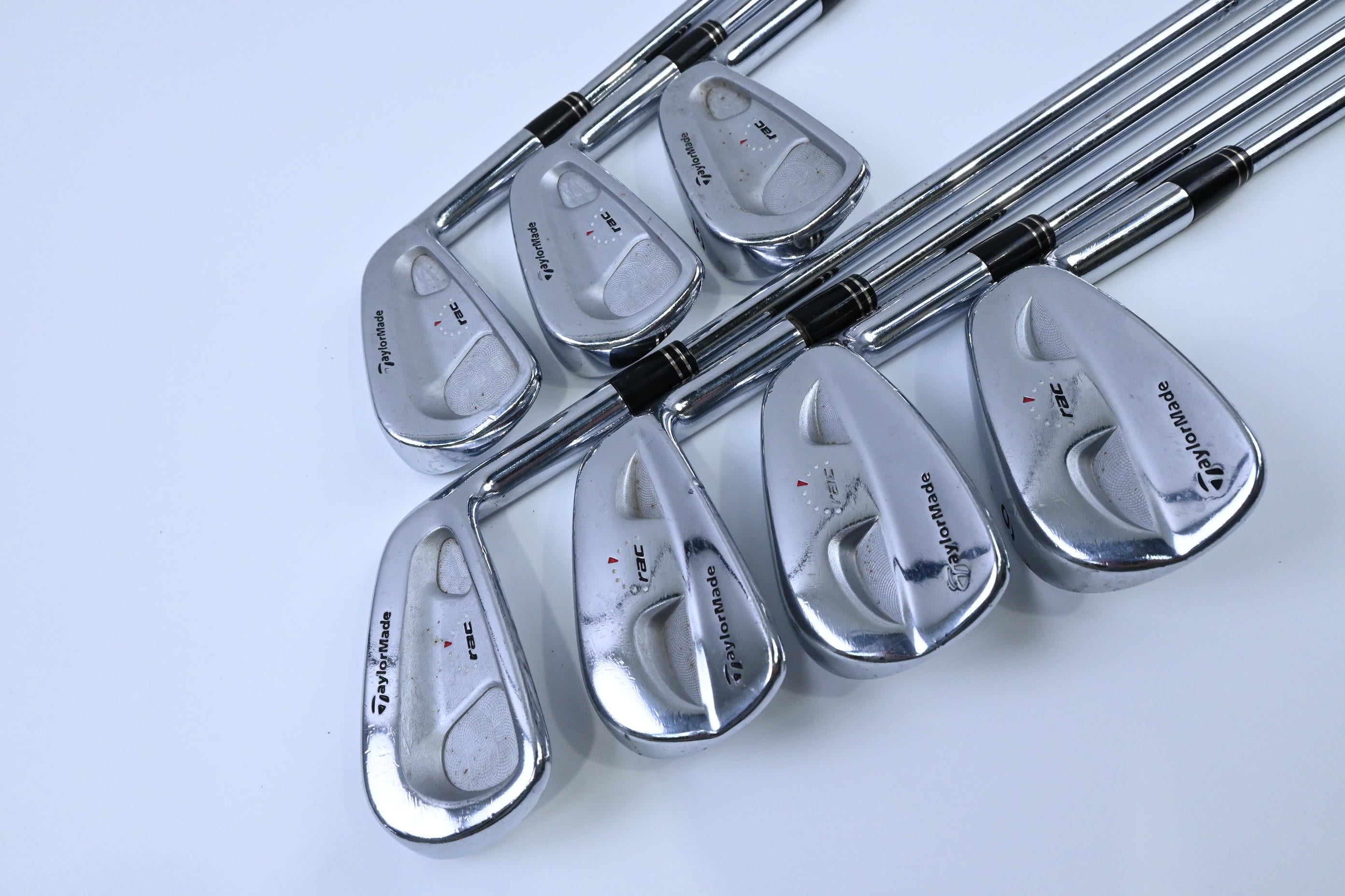 Taylormade RAC CB Coin Forged Irons / 3-9 / Stiff Flex Dynamic Gold S300 Shafts
