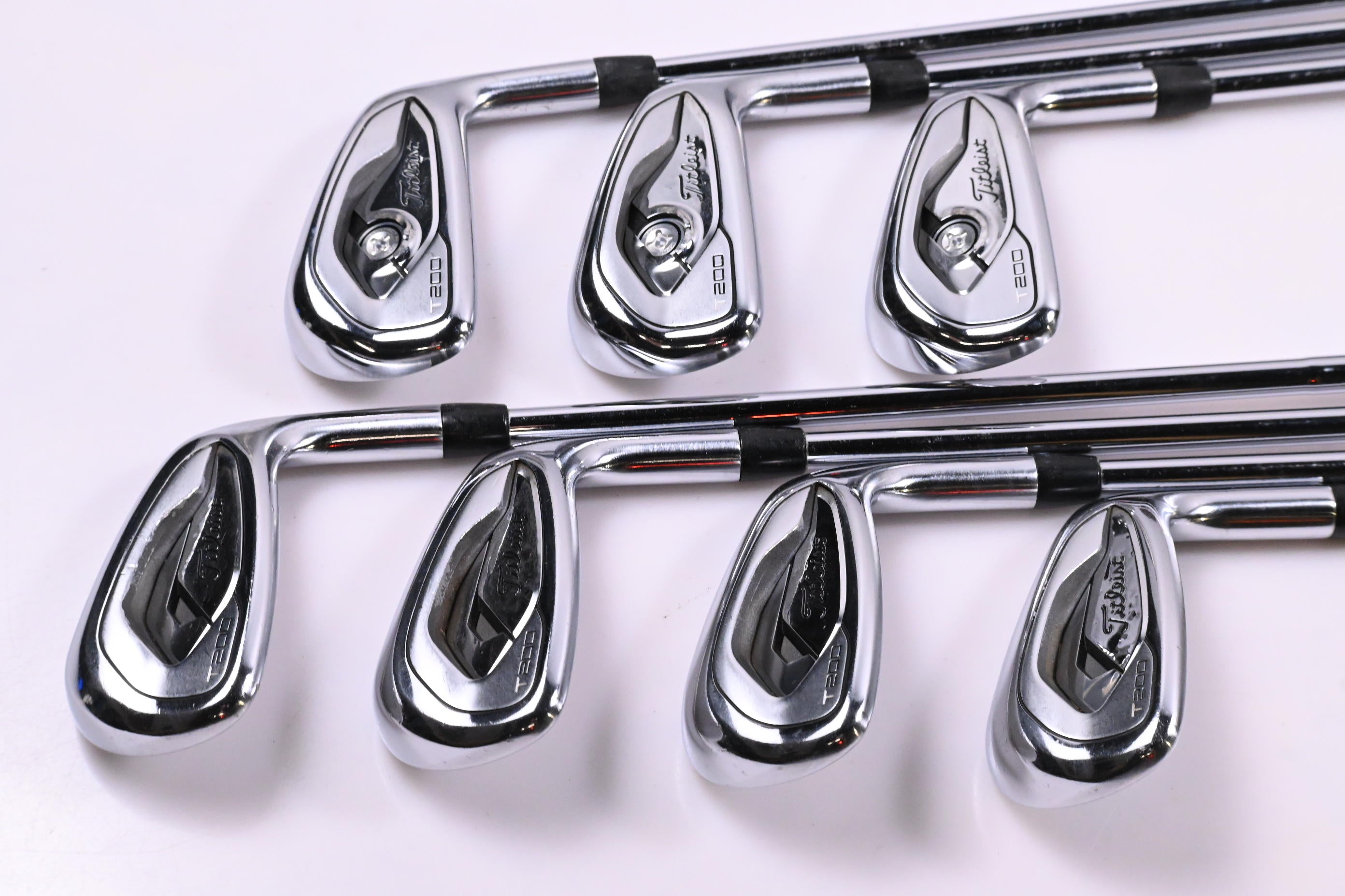 Titleist T200 2019 Irons / 5-PW+48 / Stiff Flex AMT Black S300 Shafts