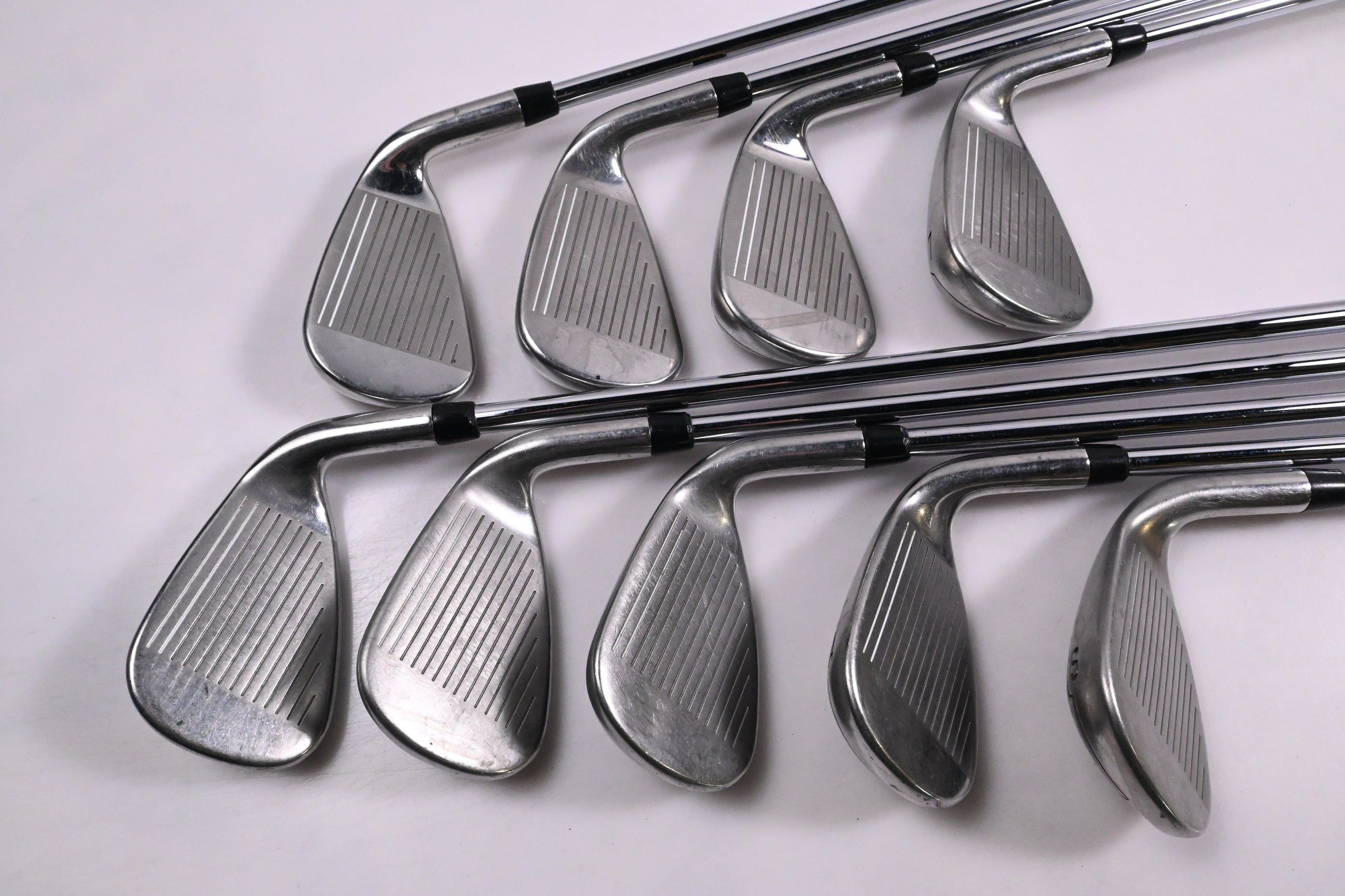 Left Hand Callaway XR Irons / 4-PW+AW+SW / Regular Flex Speed Step 80 Shafts