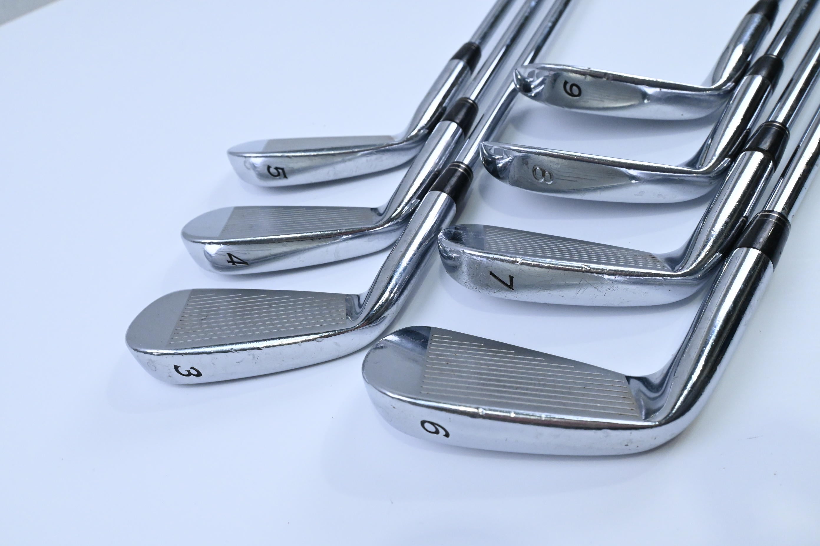 Taylormade RAC CB Coin Forged Irons / 3-9 / Stiff Flex Dynamic Gold S300 Shafts