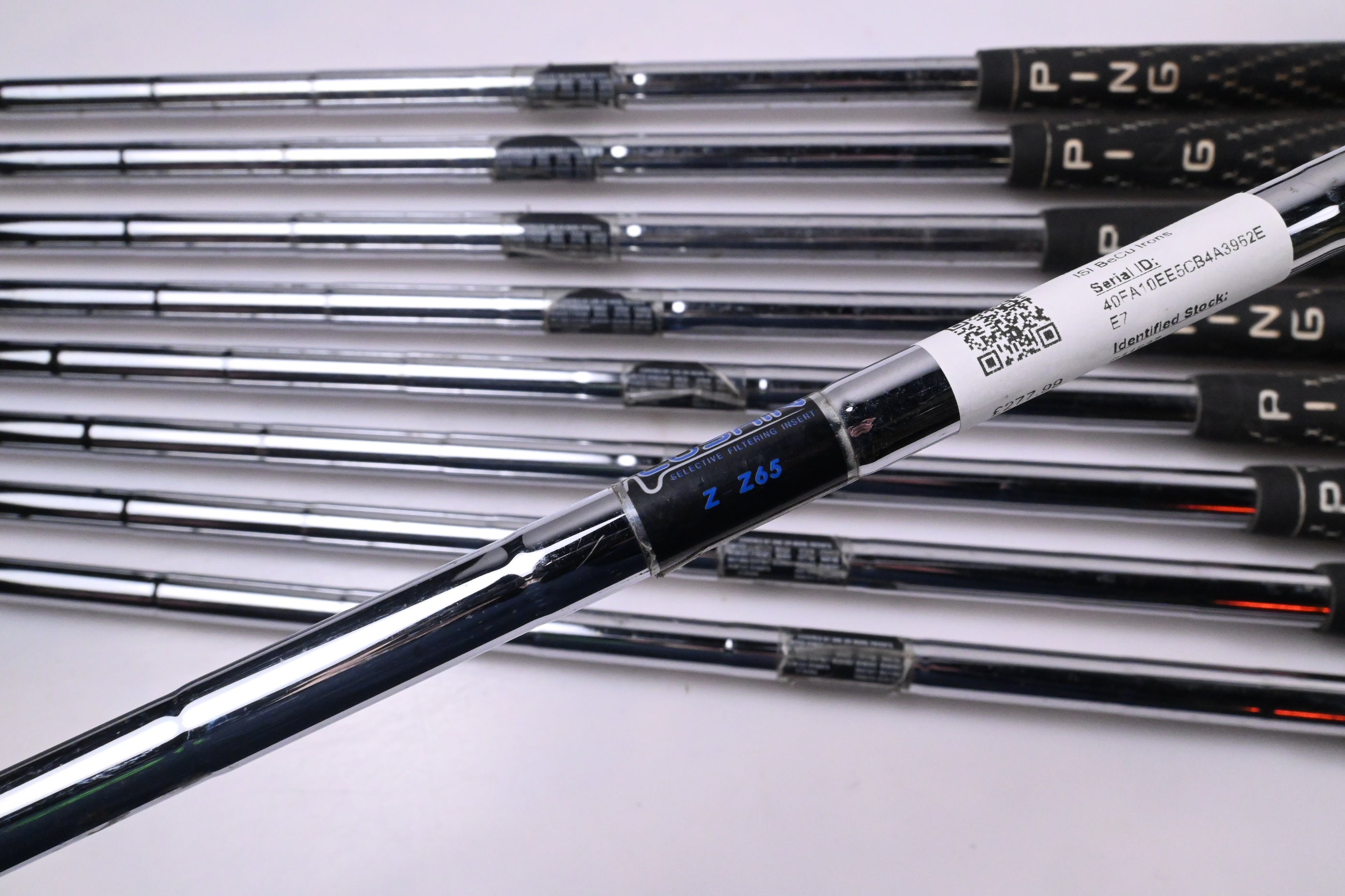 Ping ISI BeCu Irons / 2-PW / Black Dot / Stiff Flex Ping Cushin Z-Z65 Shafts