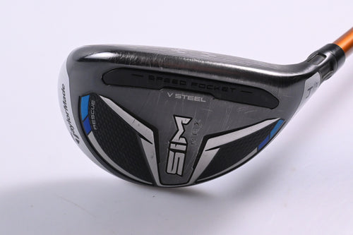 Taylormade SIM Max #4 Hybrid / 22 Degree / Stiff Flex Aldila NVS Orange 85 Shaft