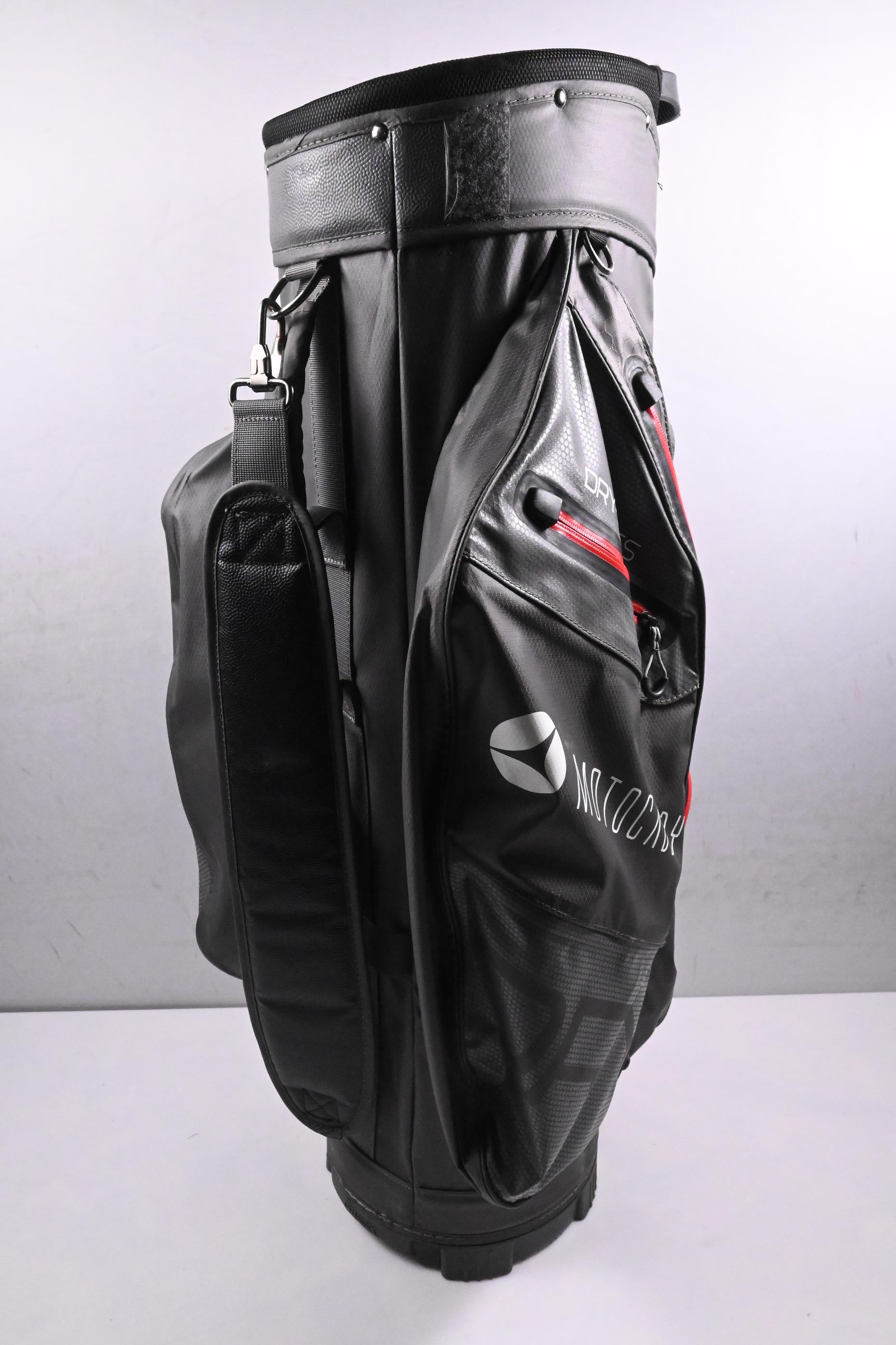 Motocaddy Dry Series Cart Bag / 14-Way Divider / Grey, Red
