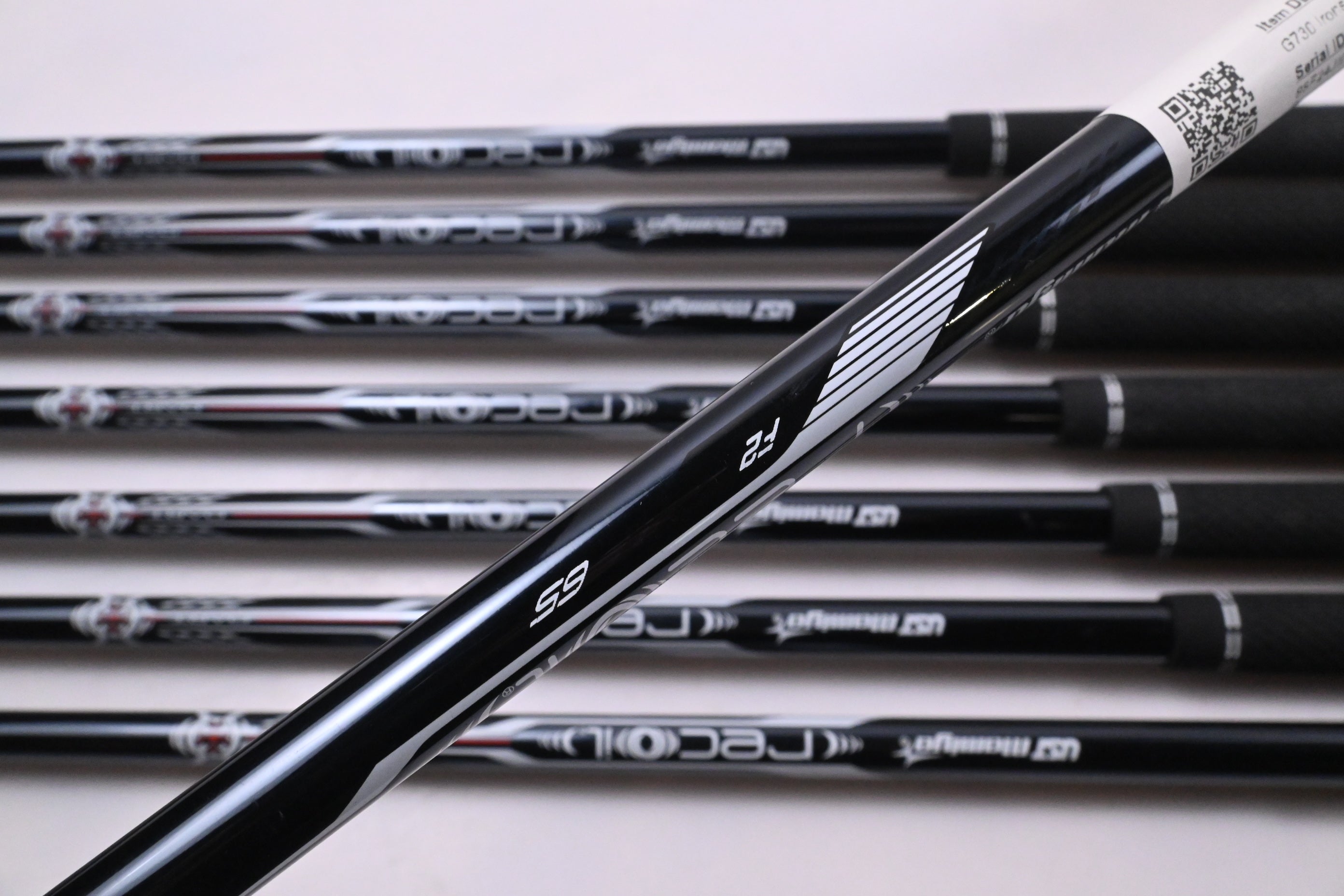 Ping G730 Irons / 5-PW+UW+56° / Black Dot / Senior Flex UST Recoil Dart 65