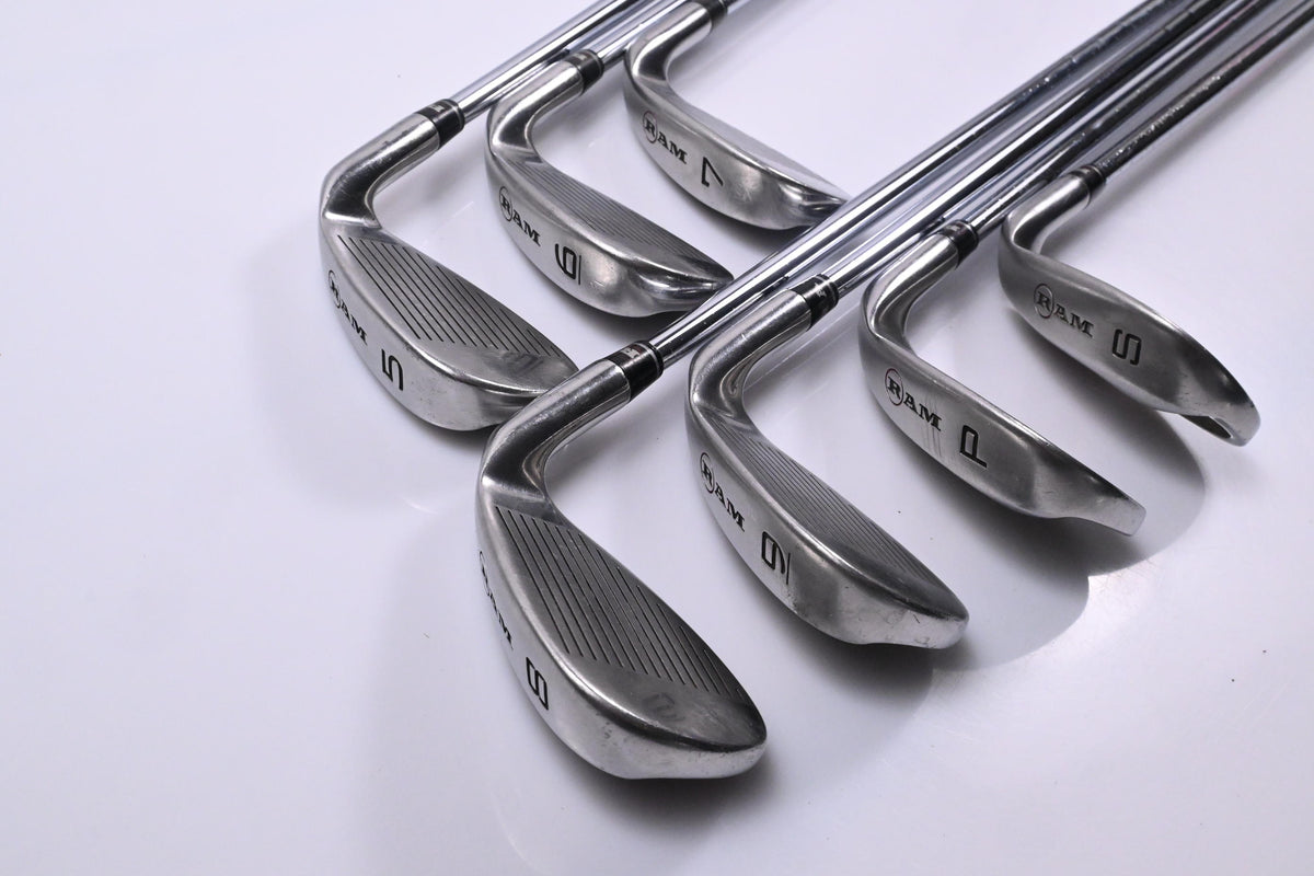 Left Hand RAM V Force Concept Irons / 5-PW+SW / Regular Flex RAM Shafts