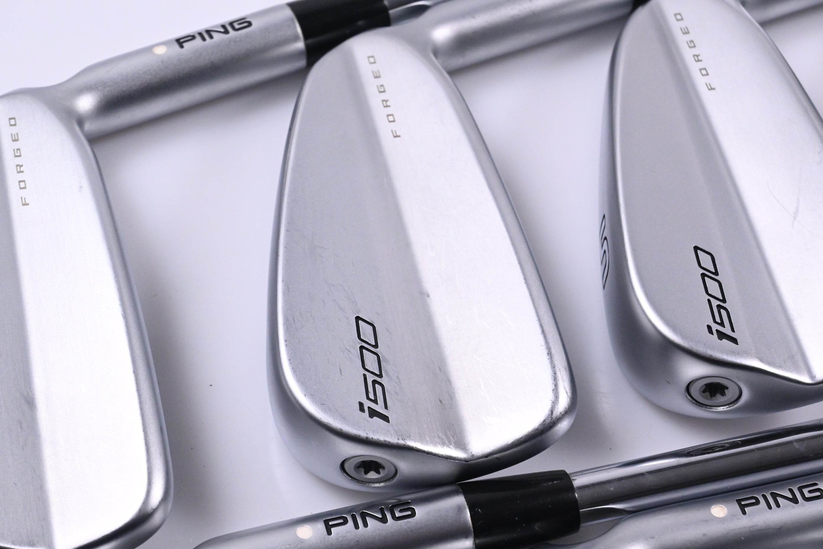 Ping i500 Irons / 3-PW / White Dot / Stiff Flex Project X Rifle Shafts