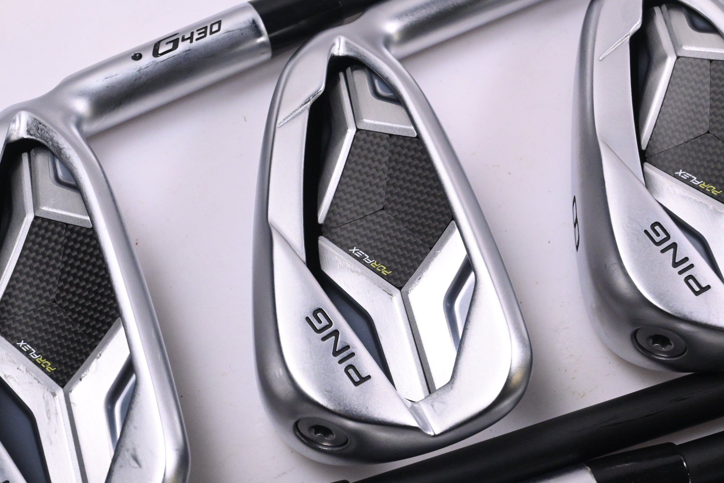 Ping G430 Irons / 6-PW+45°+50° / Black Dot / Regular Flex Ping ALTA CB Black AWT