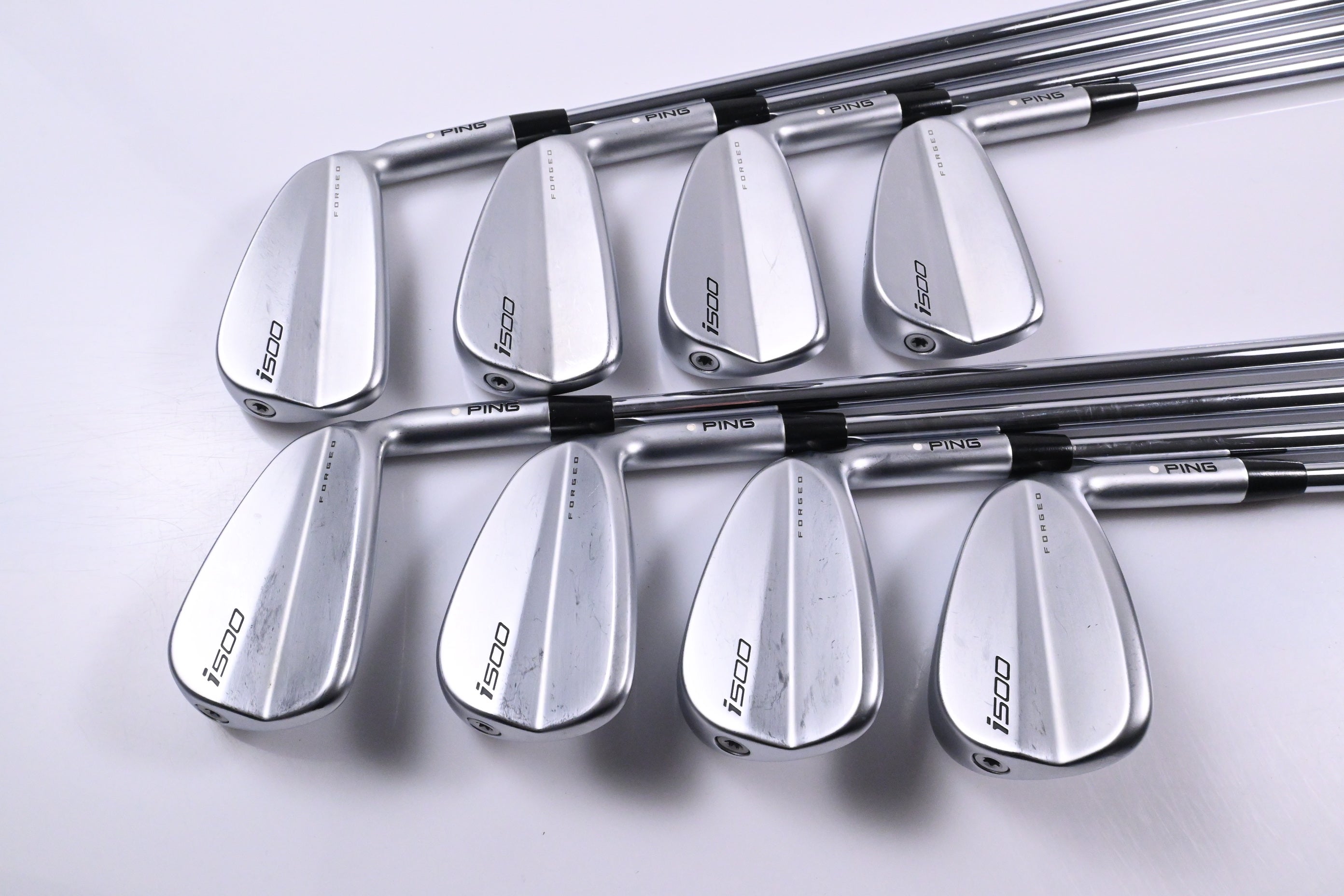 Ping i500 Irons / 3-PW / White Dot / Stiff Flex Project X Rifle Shafts